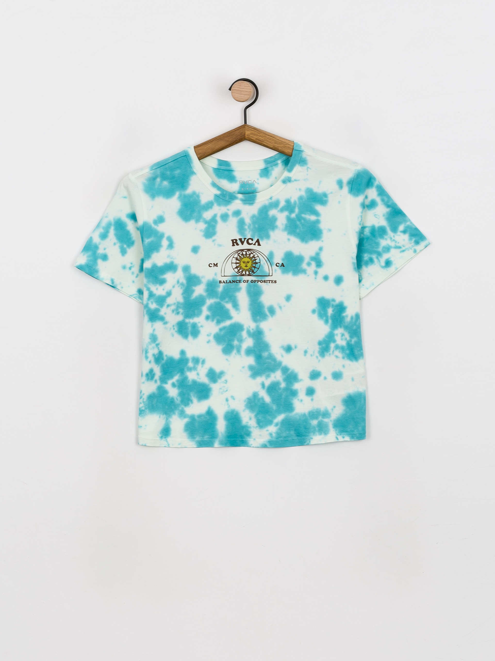 RVCA West Póló Wmn (blue tie dye)