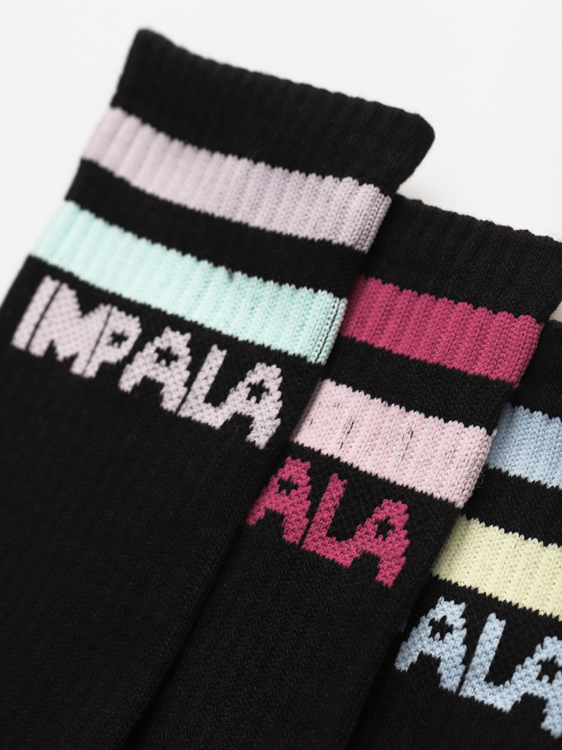 Impala Stripe Sock 3Pk Zokni Wmn (black)