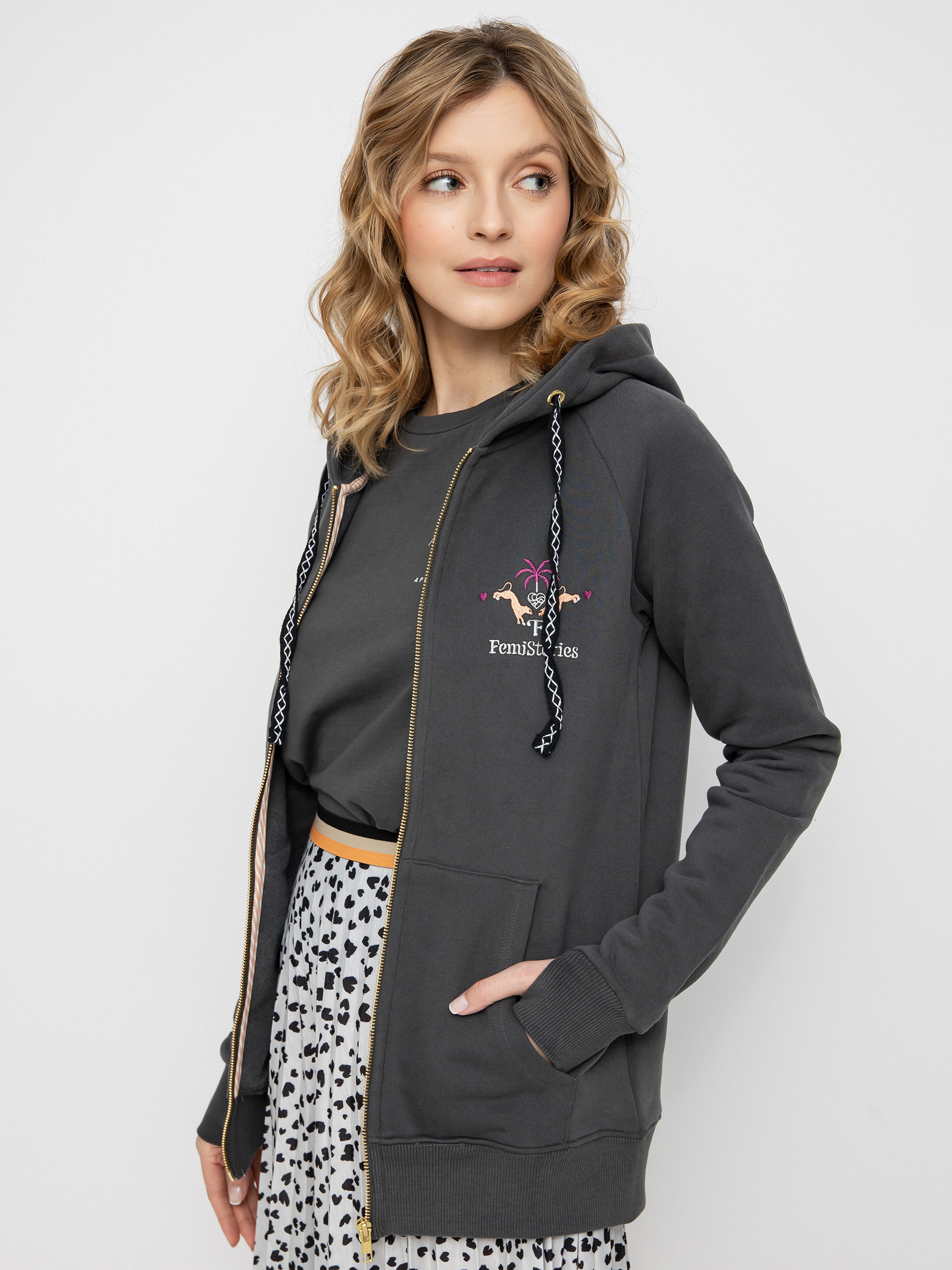 Femi Stories Harun ZHD Kapucnis pulóver Wmn (grf)