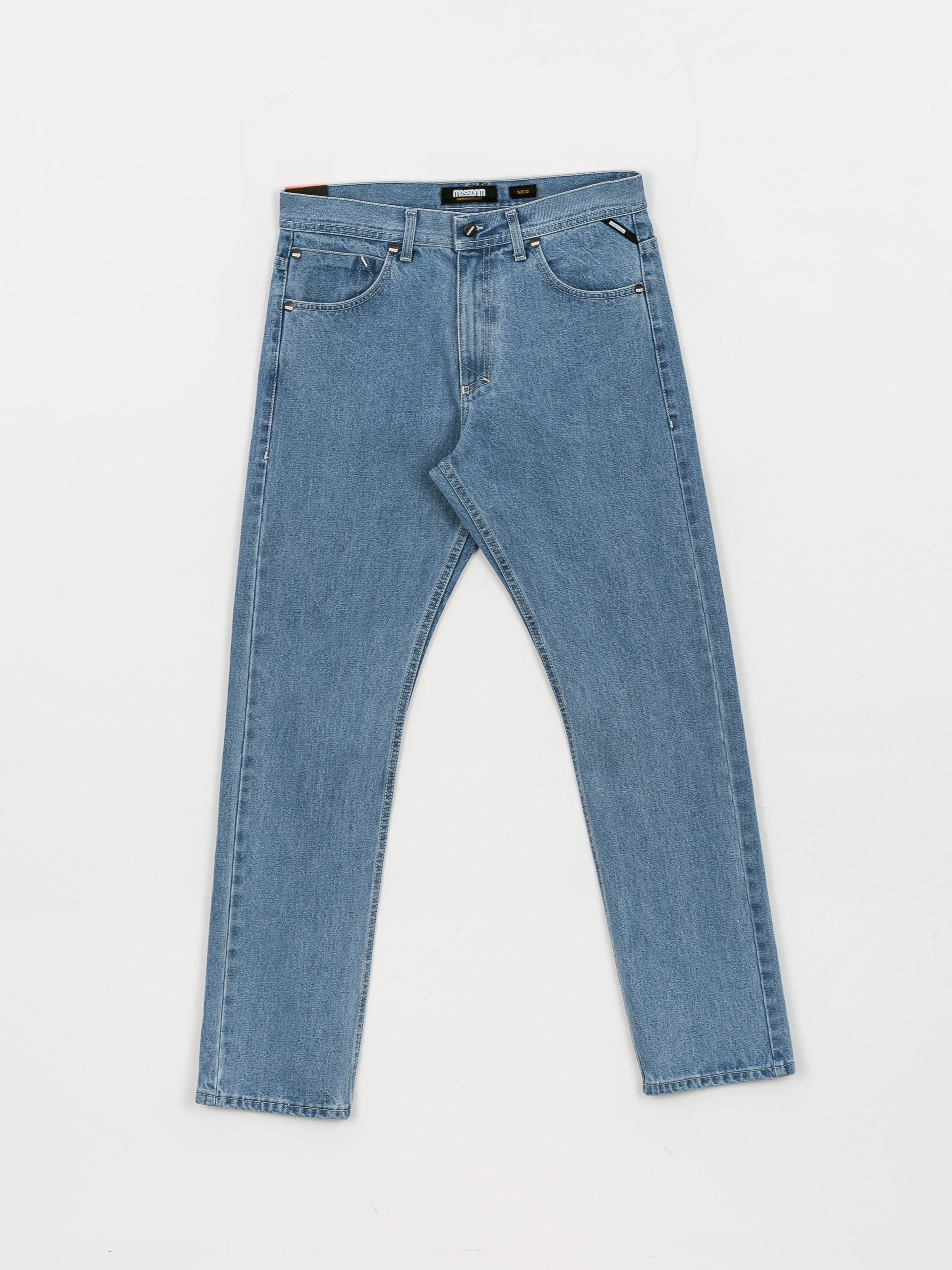 MassDnm Base Jeans Regular Fit Kisnadrág (light blue)