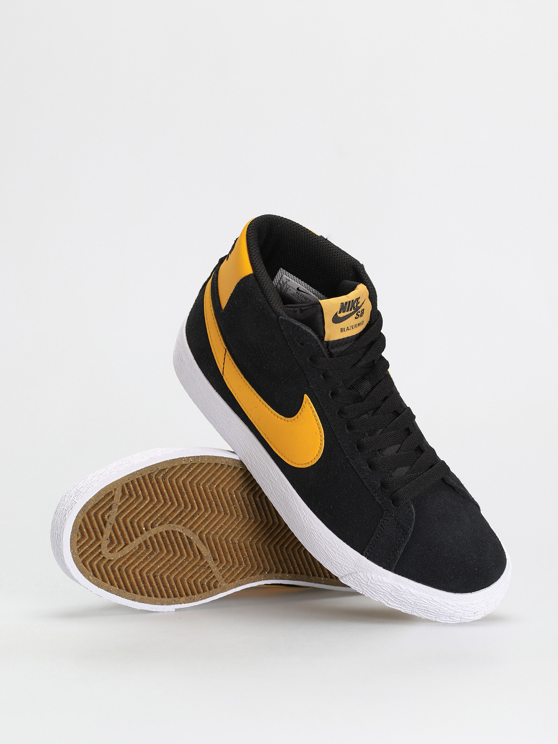 Nike SB Zoom Blazer Mid Cipők (black/university gold black white)