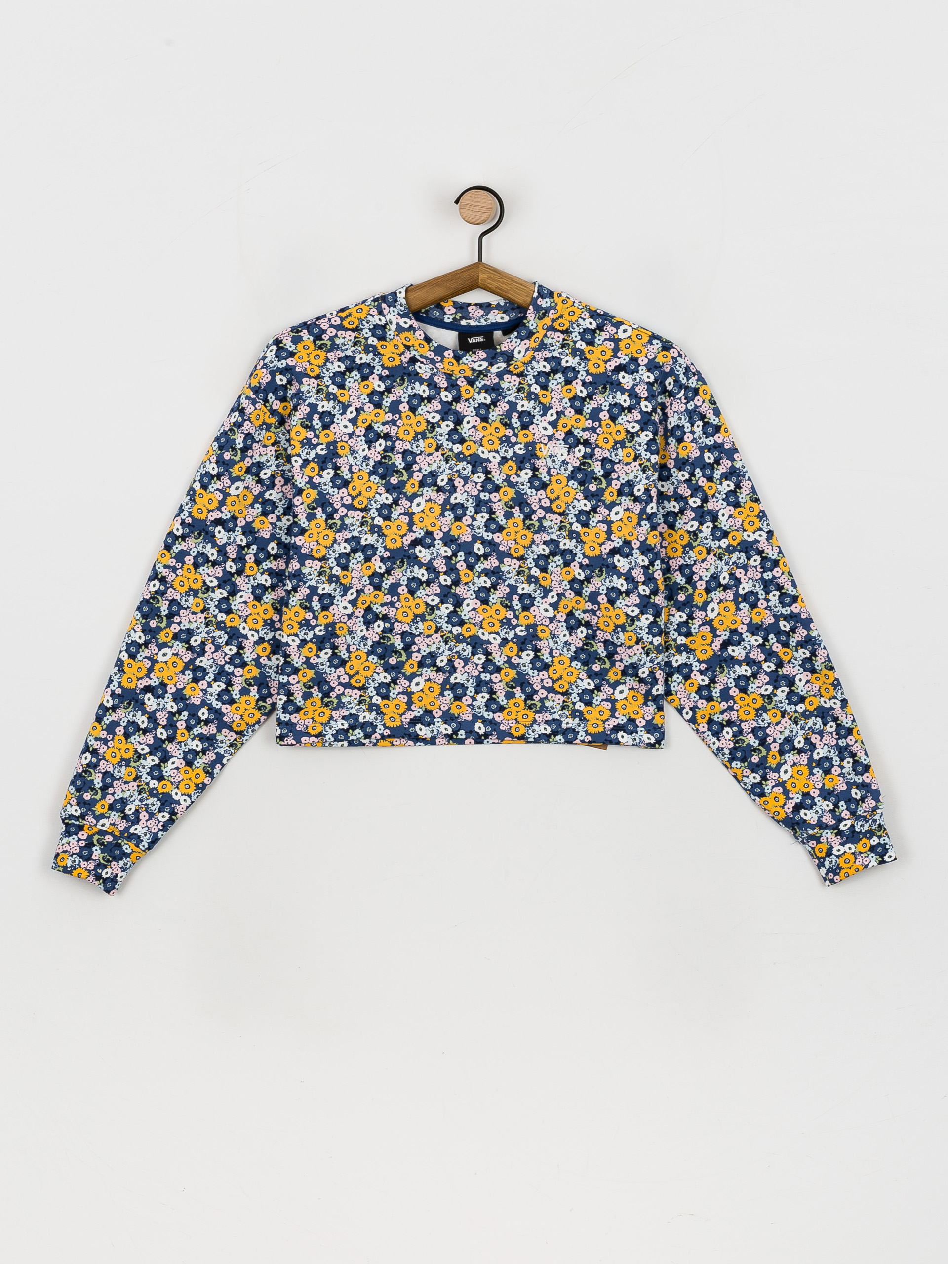 Vans Deco Ditsy Crop Pulóver Wmn (true navy)