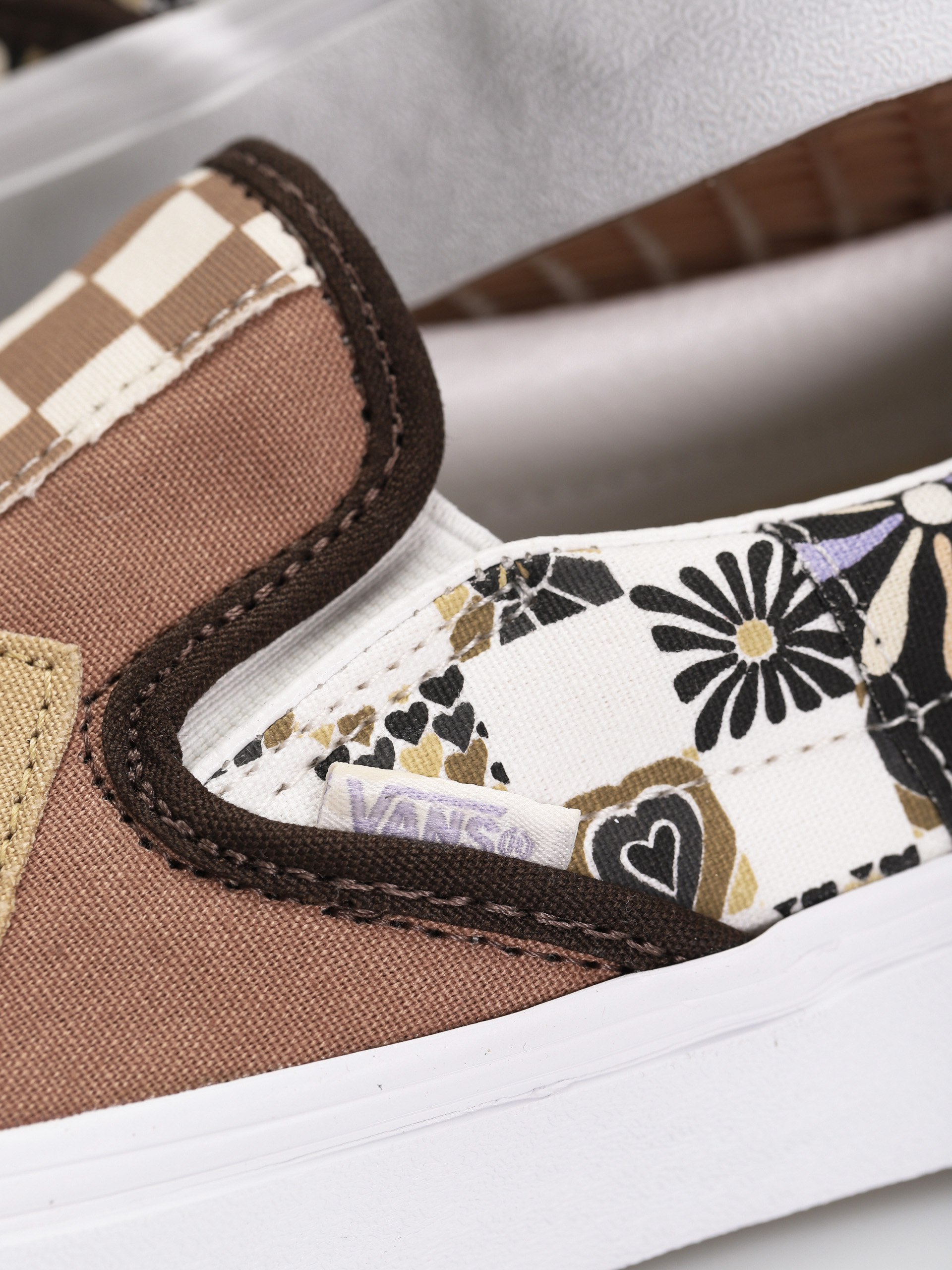 Vans Classic Slip On Cipők (patchwork/divine/multi/true white)