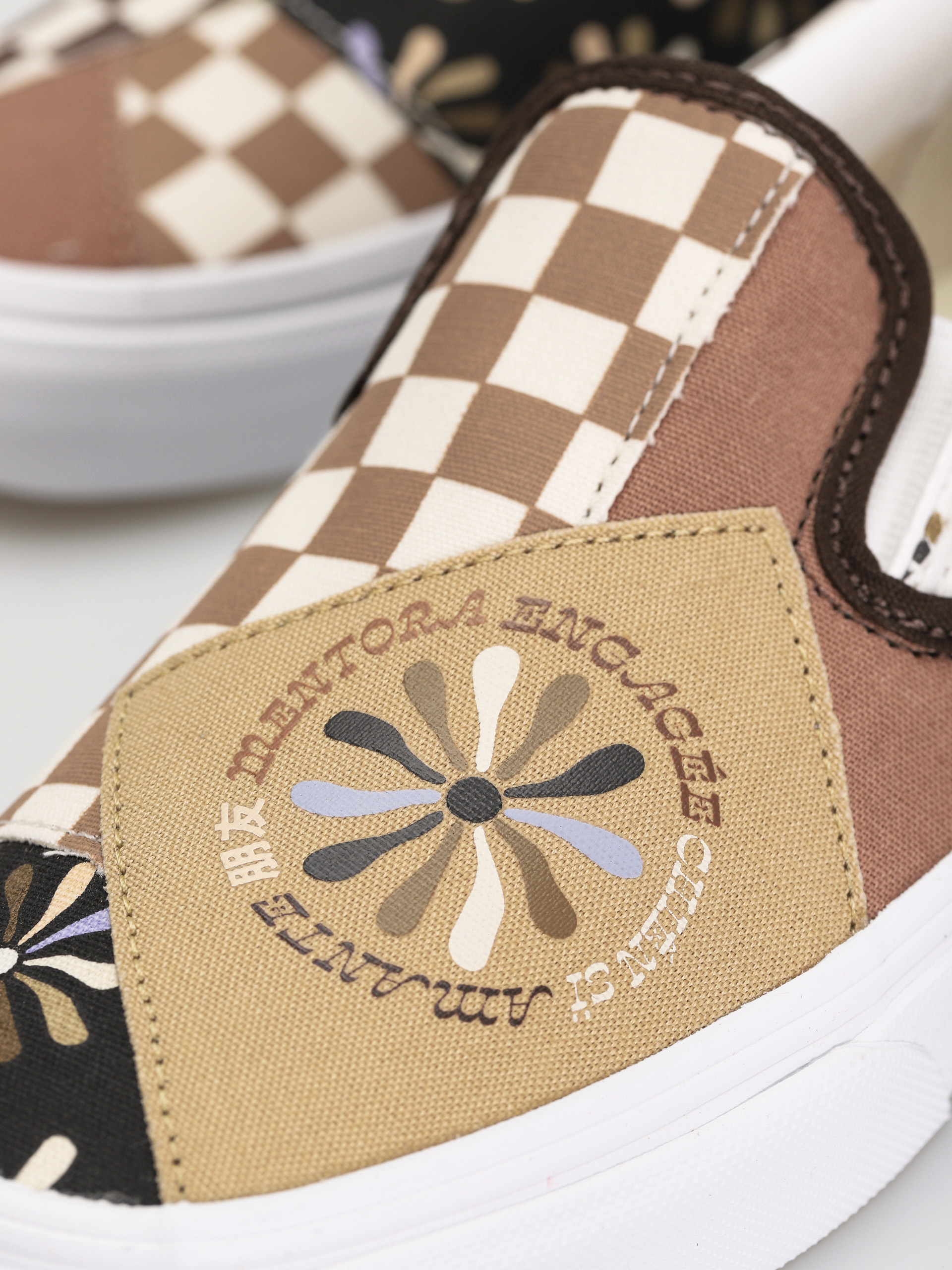 Vans Classic Slip On Cipők (patchwork/divine/multi/true white)