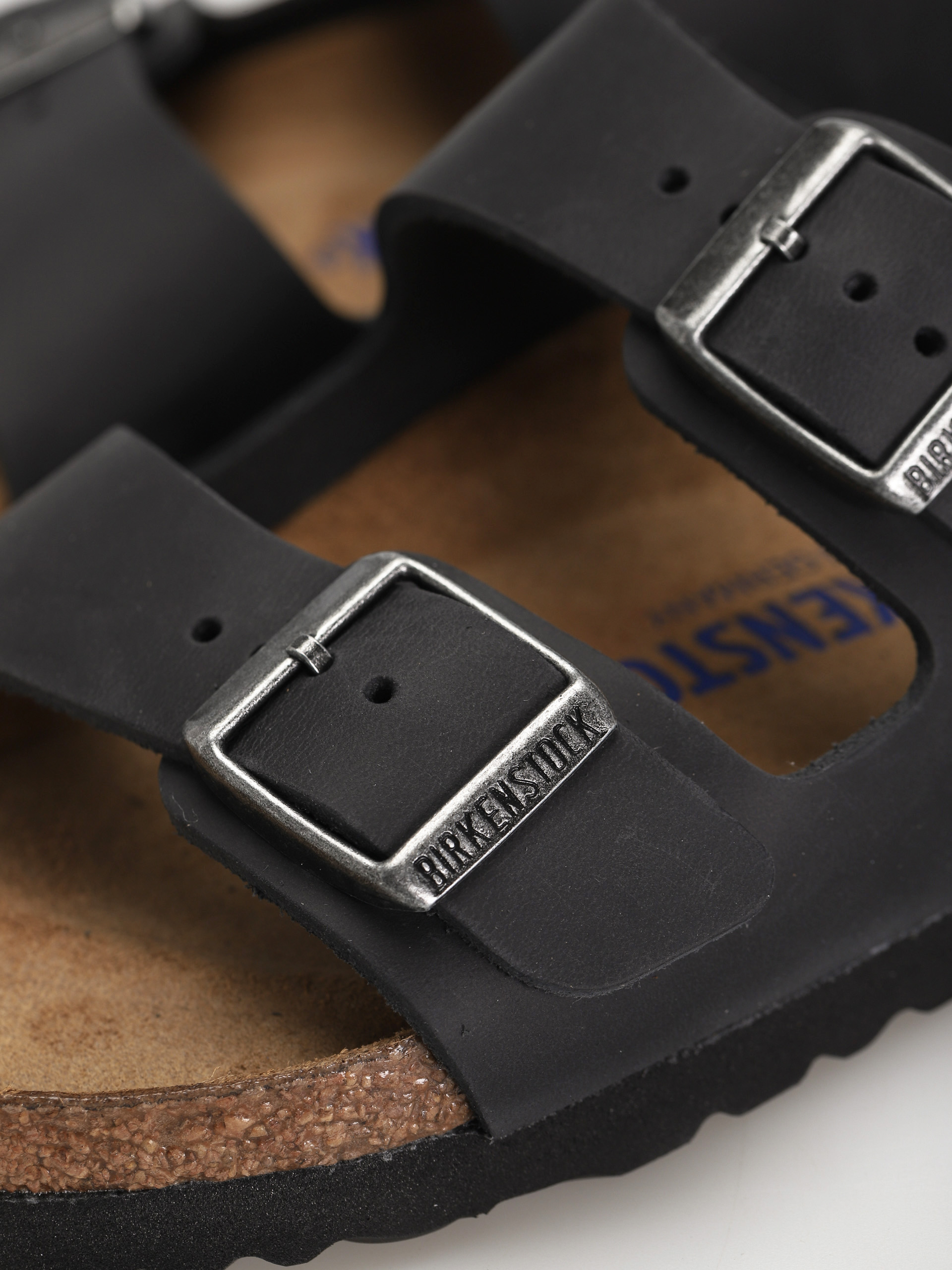 Birkenstock Arizona Sfb Narrow Flip-flop papucsok Wmn (black waxy leather)