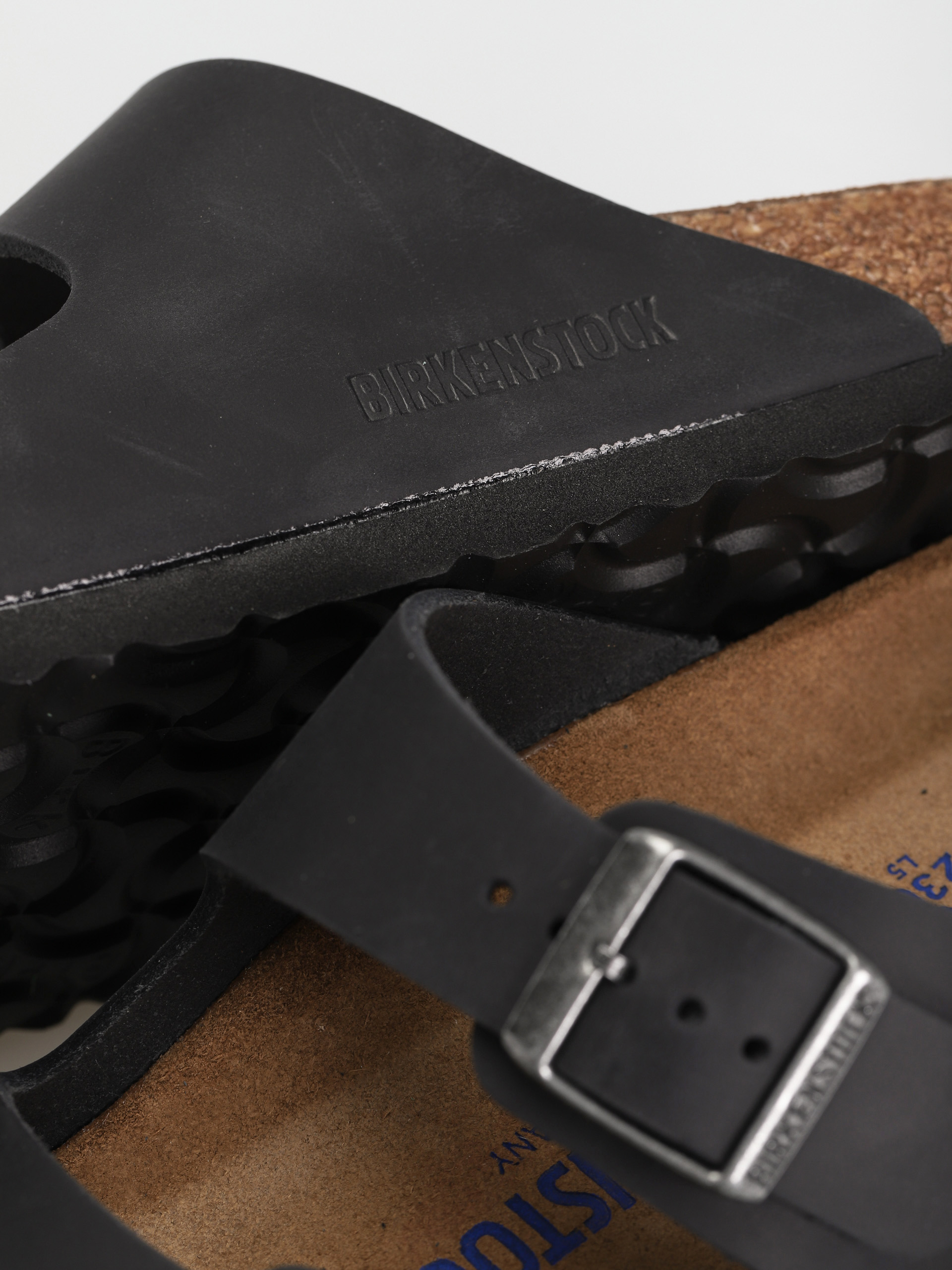 Birkenstock Arizona Sfb Narrow Flip-flop papucsok Wmn (black waxy leather)