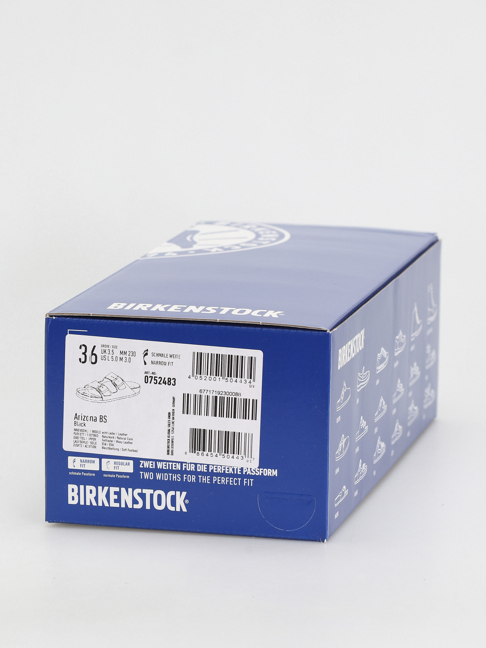 Birkenstock Arizona Sfb Narrow Flip-flop papucsok Wmn (black waxy leather)