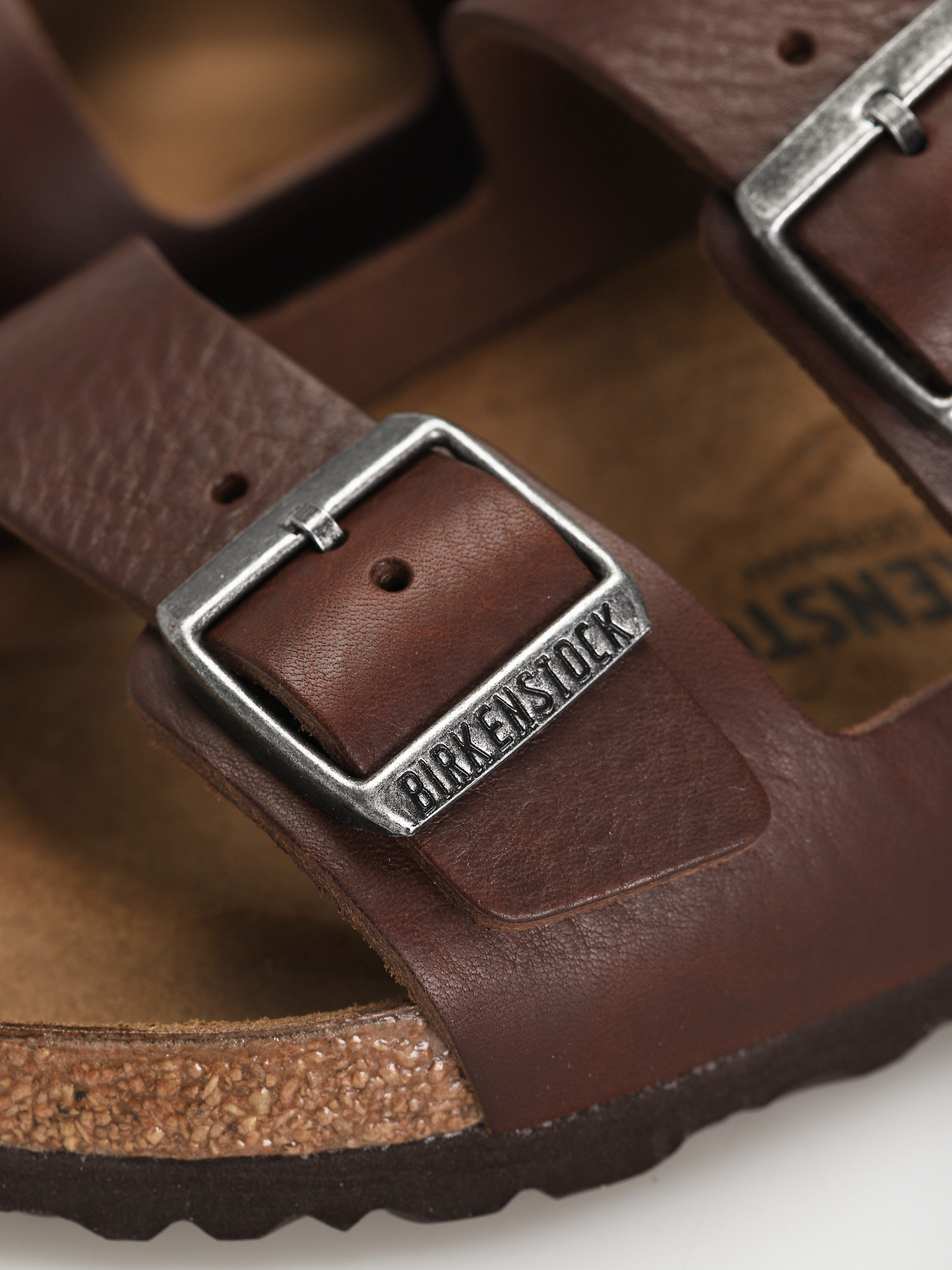 Birkenstock Arizona Regular Flip-flop papucsok (vintage wood roast natural leather)