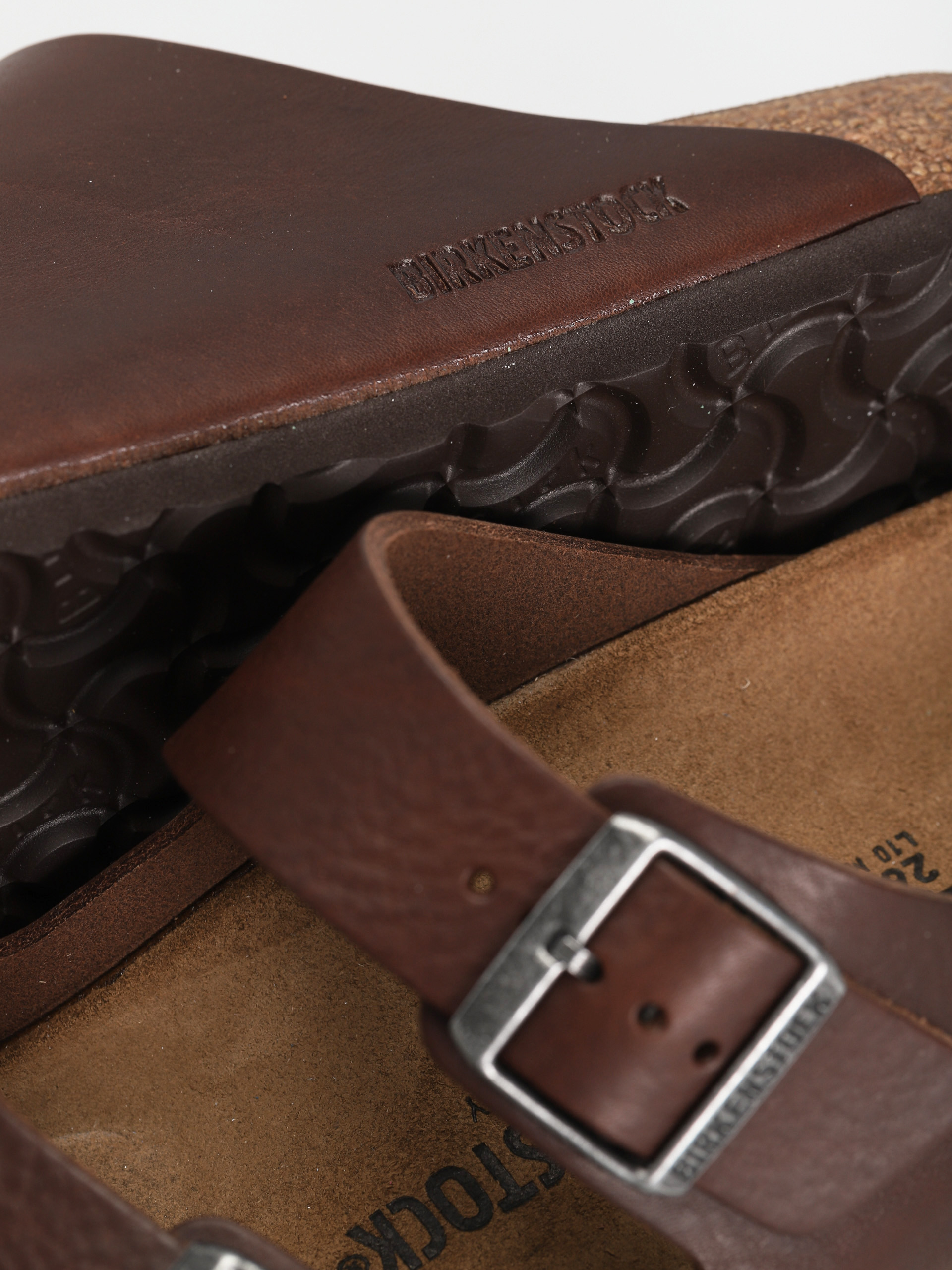 Birkenstock Arizona Regular Flip-flop papucsok (vintage wood roast natural leather)