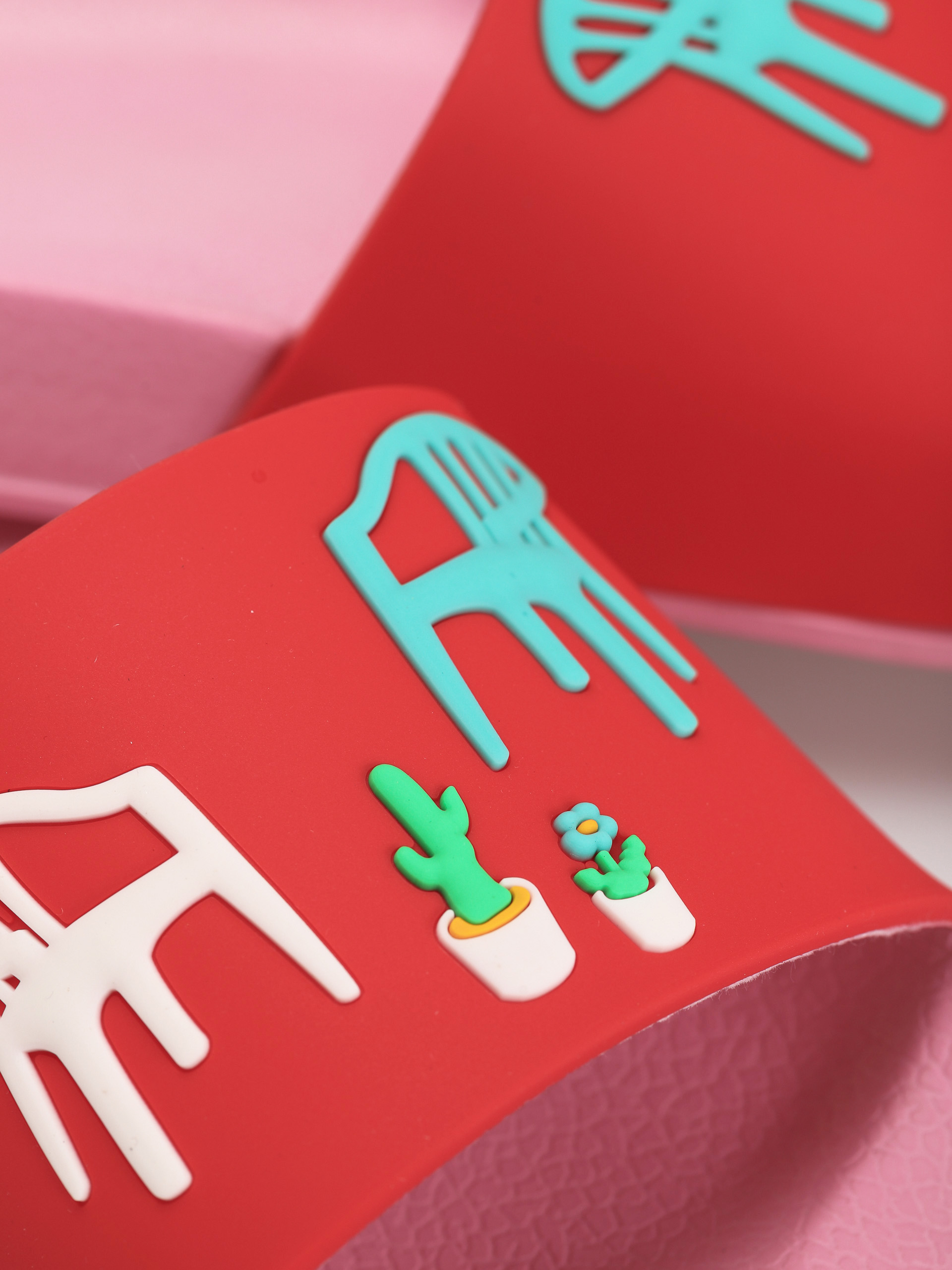 Happy Socks Balcony Flip-flop papucsok (pink/red)