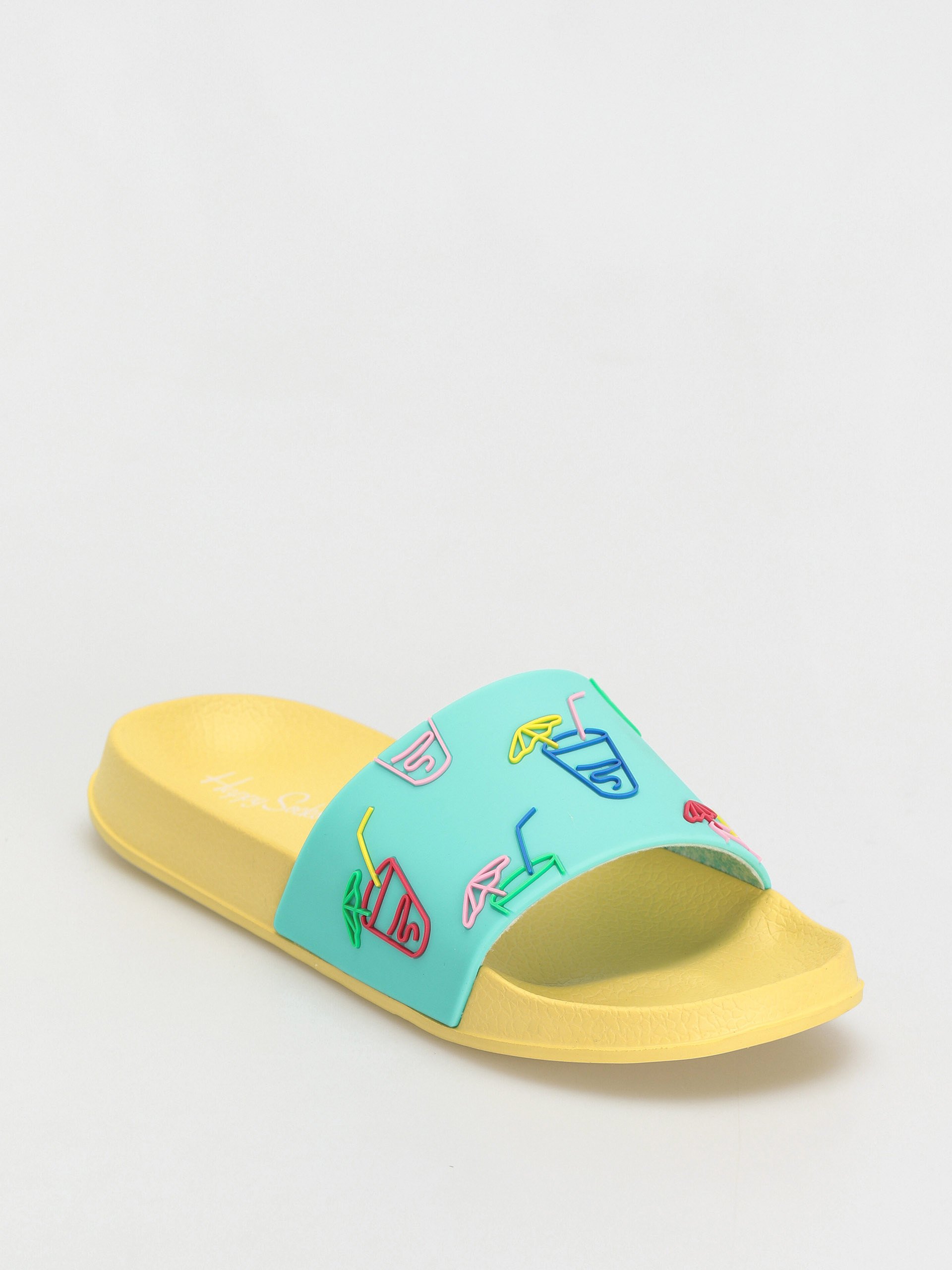 Happy Socks Lemonade Flip-flop papucsok (yellow/teal)