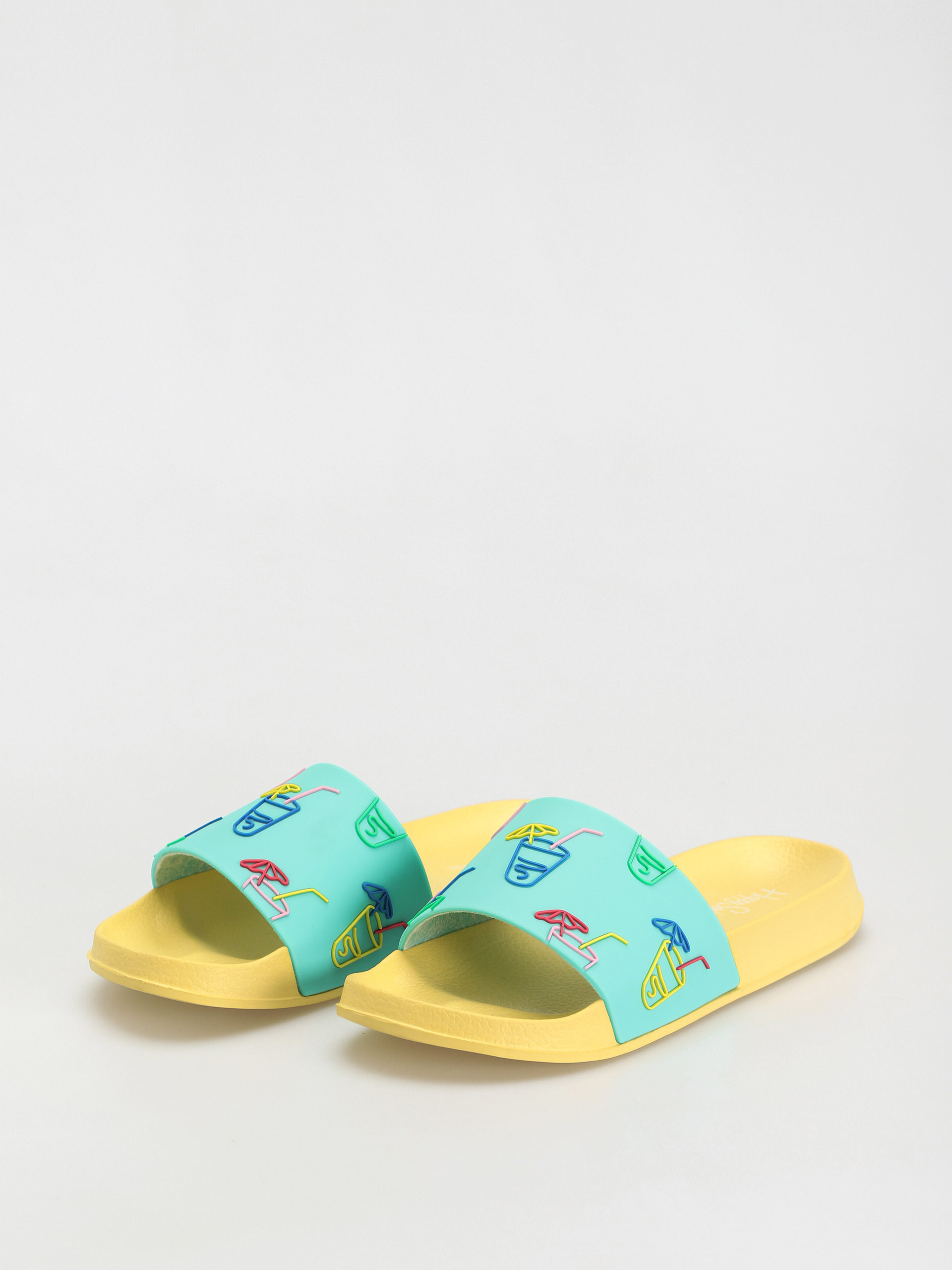 Happy Socks Lemonade Flip-flop papucsok (yellow/teal)