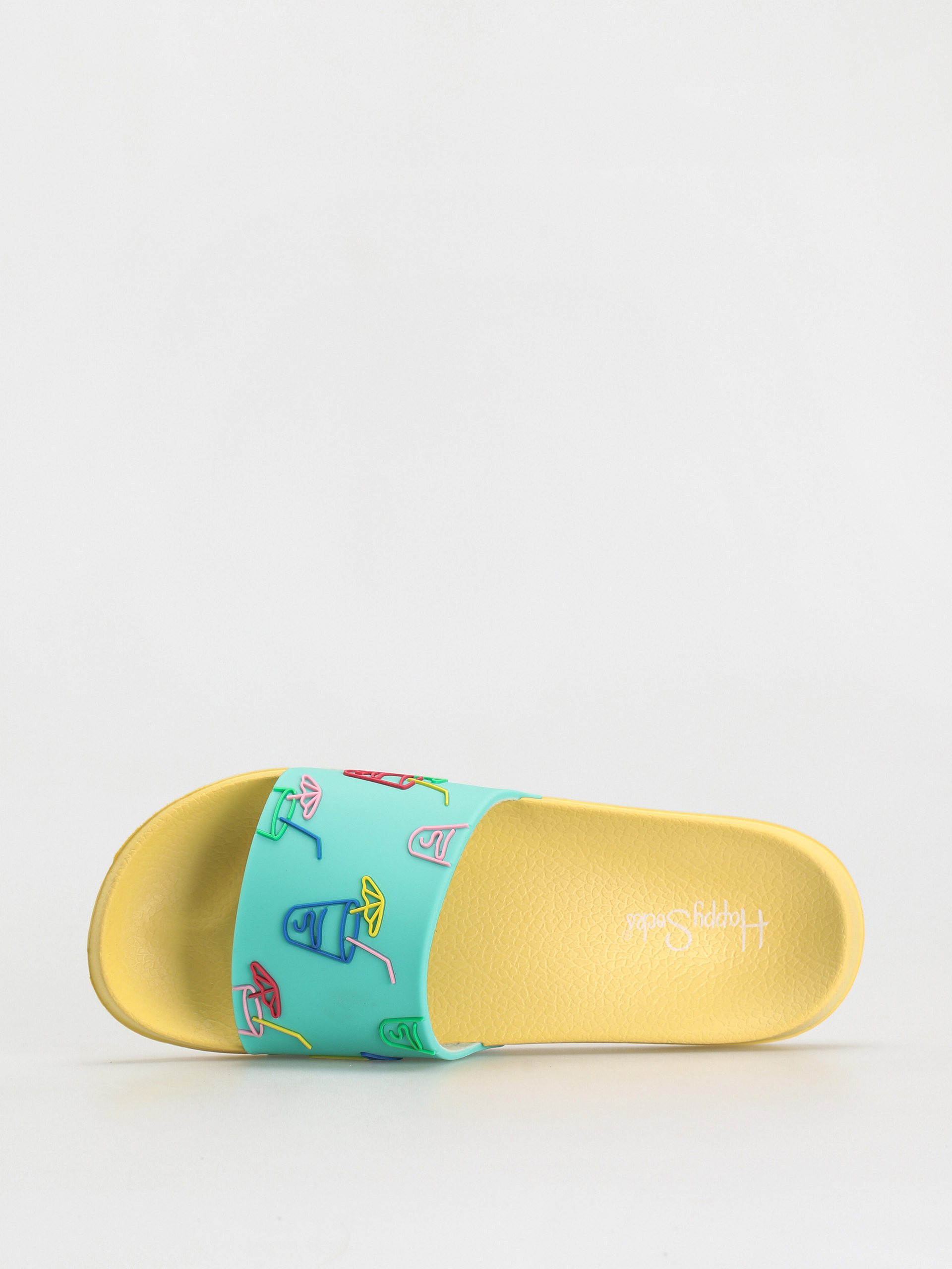 Happy Socks Lemonade Flip-flop papucsok (yellow/teal)