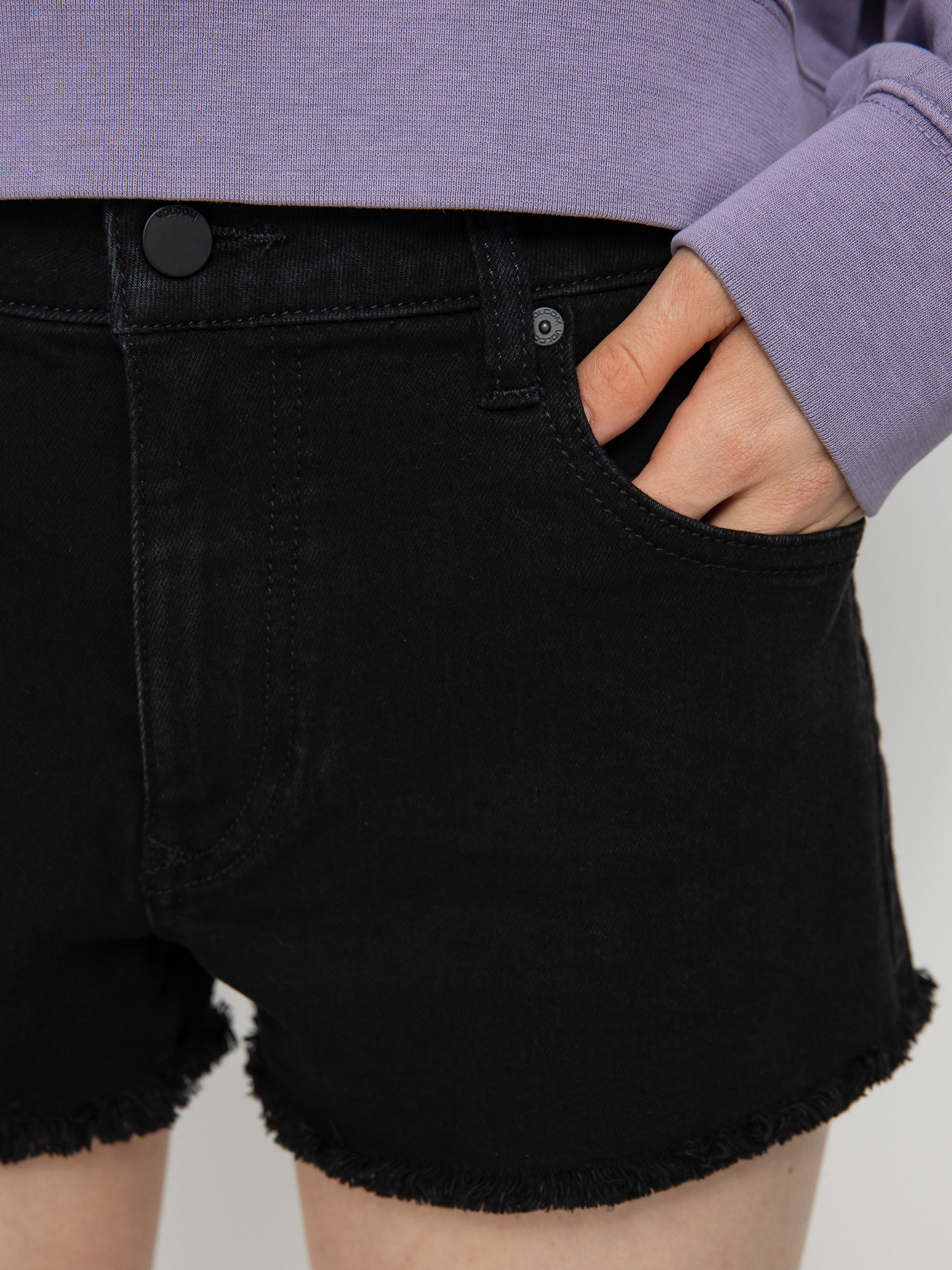 Volcom Stoney Stretch Rövidnadrág Wmn (premium wash black)