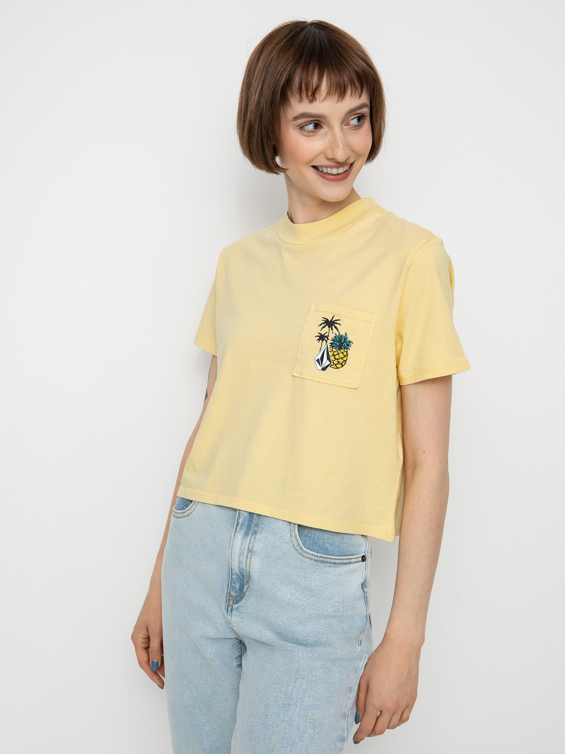 Volcom Pocket Dial Póló Wmn (wheat)