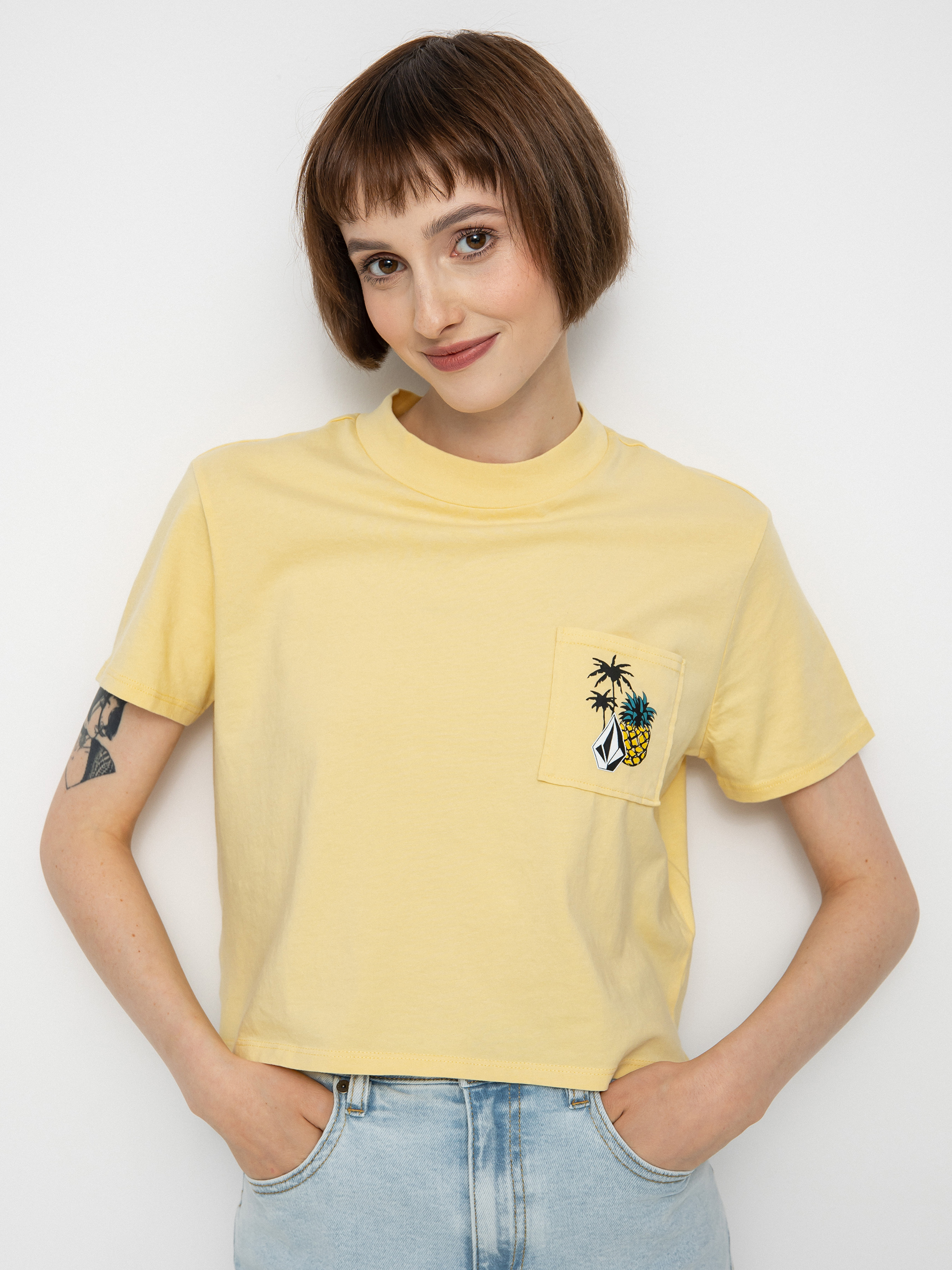 Volcom Pocket Dial Póló Wmn (wheat)