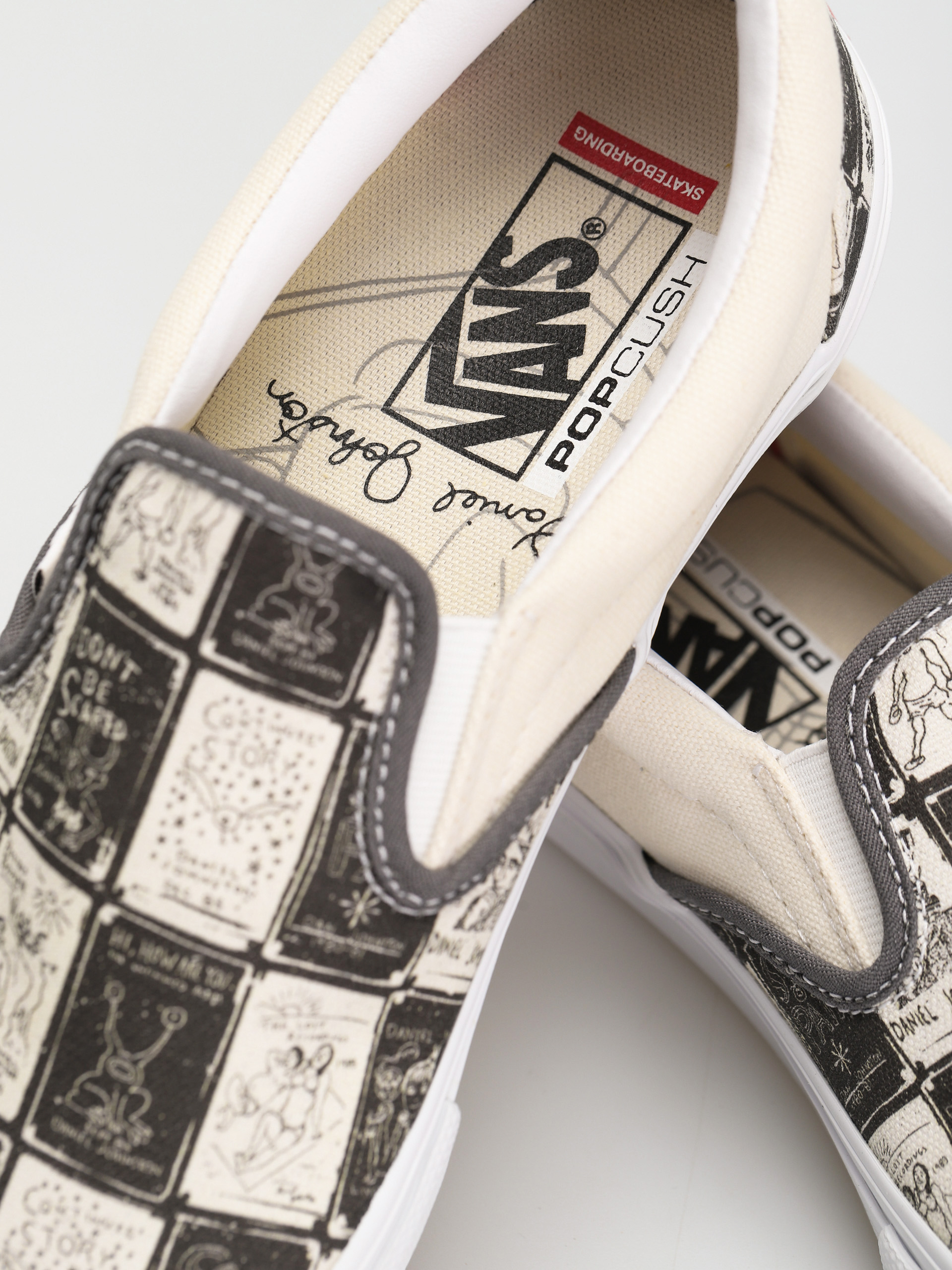 Vans Skate Slip On Cipők (daniel johnston/raven)