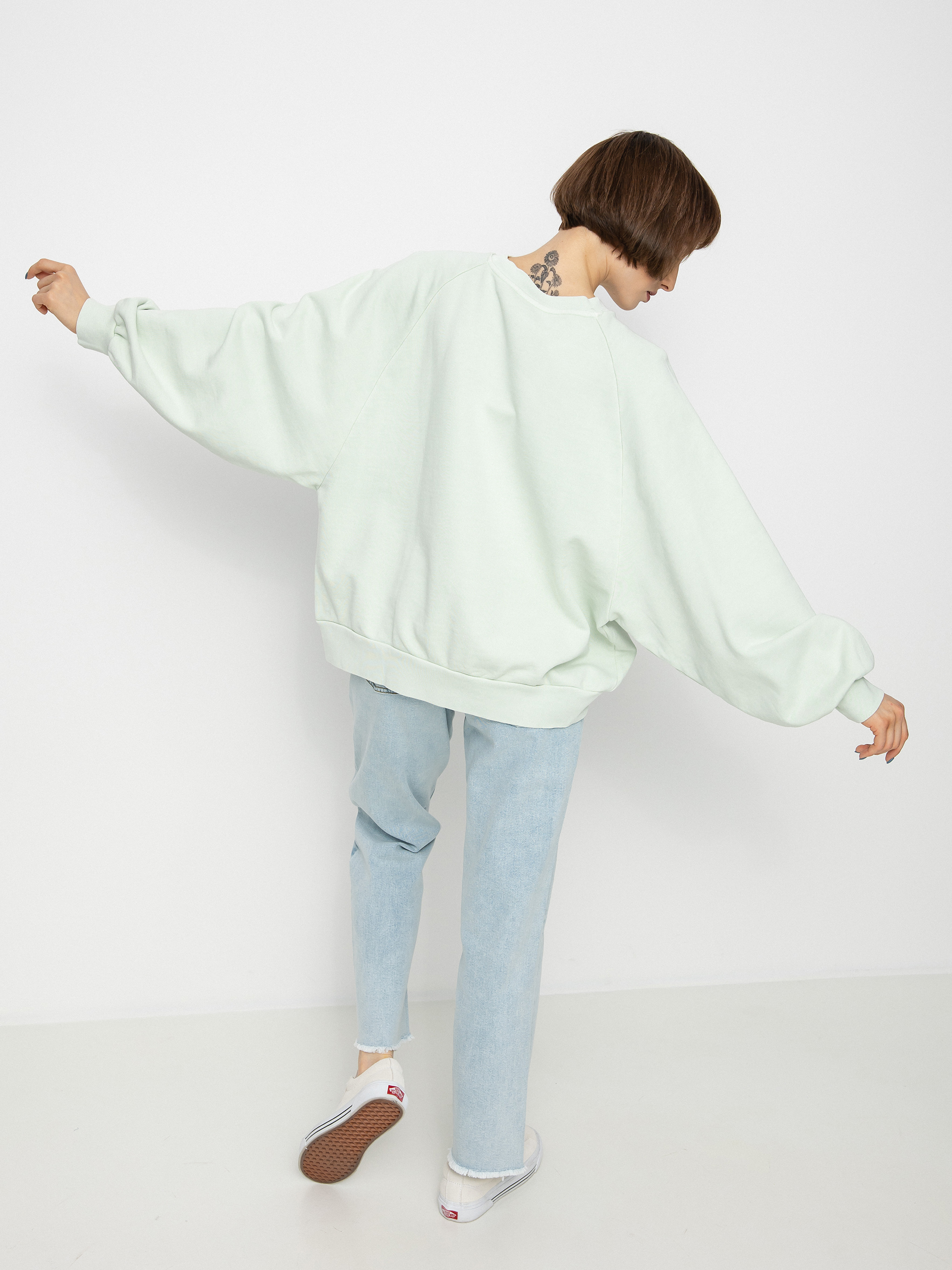 Levi's® Snack Natural Dye Pulóver Wmn (saturated lime)