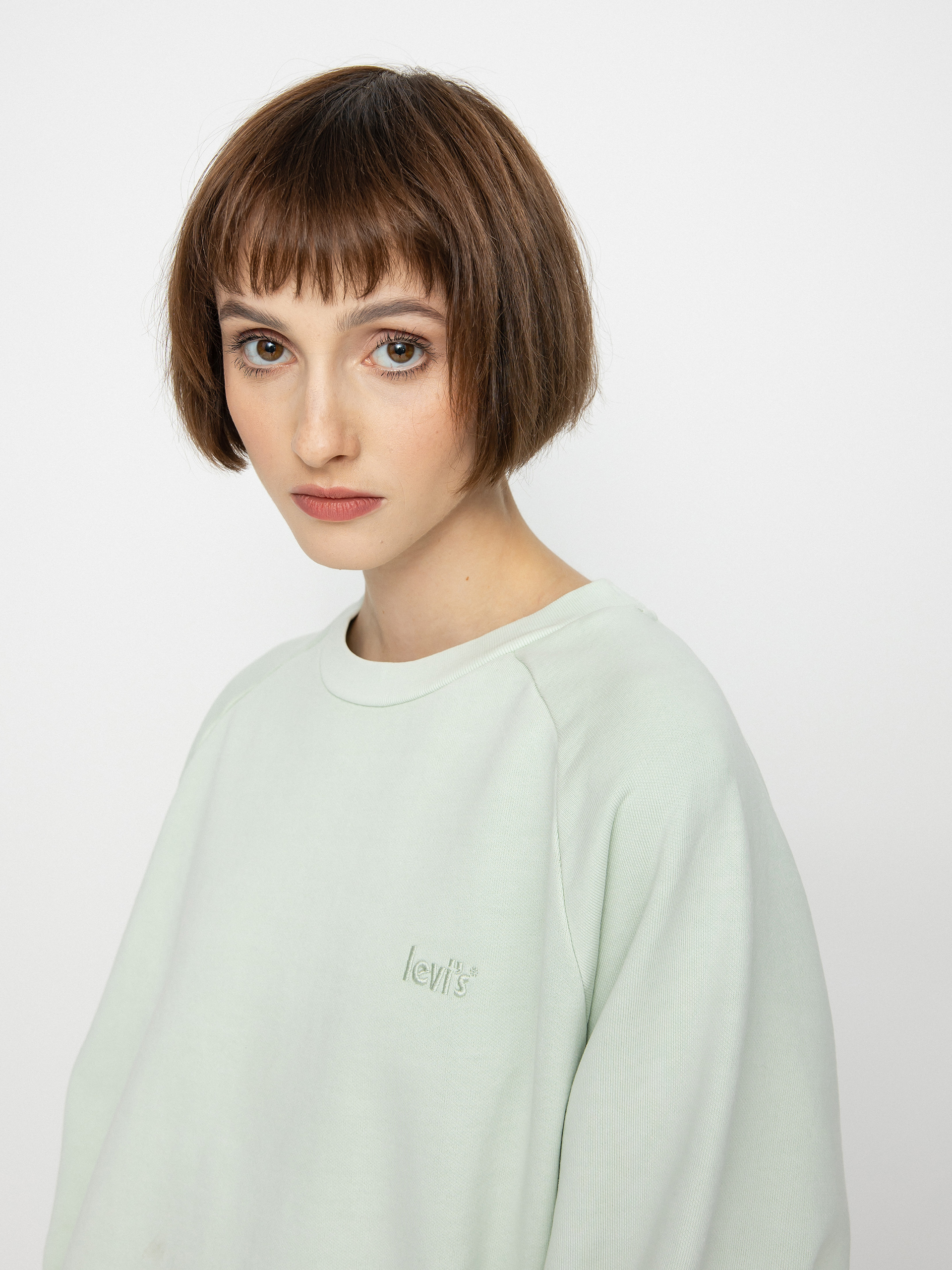 Levi's® Snack Natural Dye Pulóver Wmn (saturated lime)