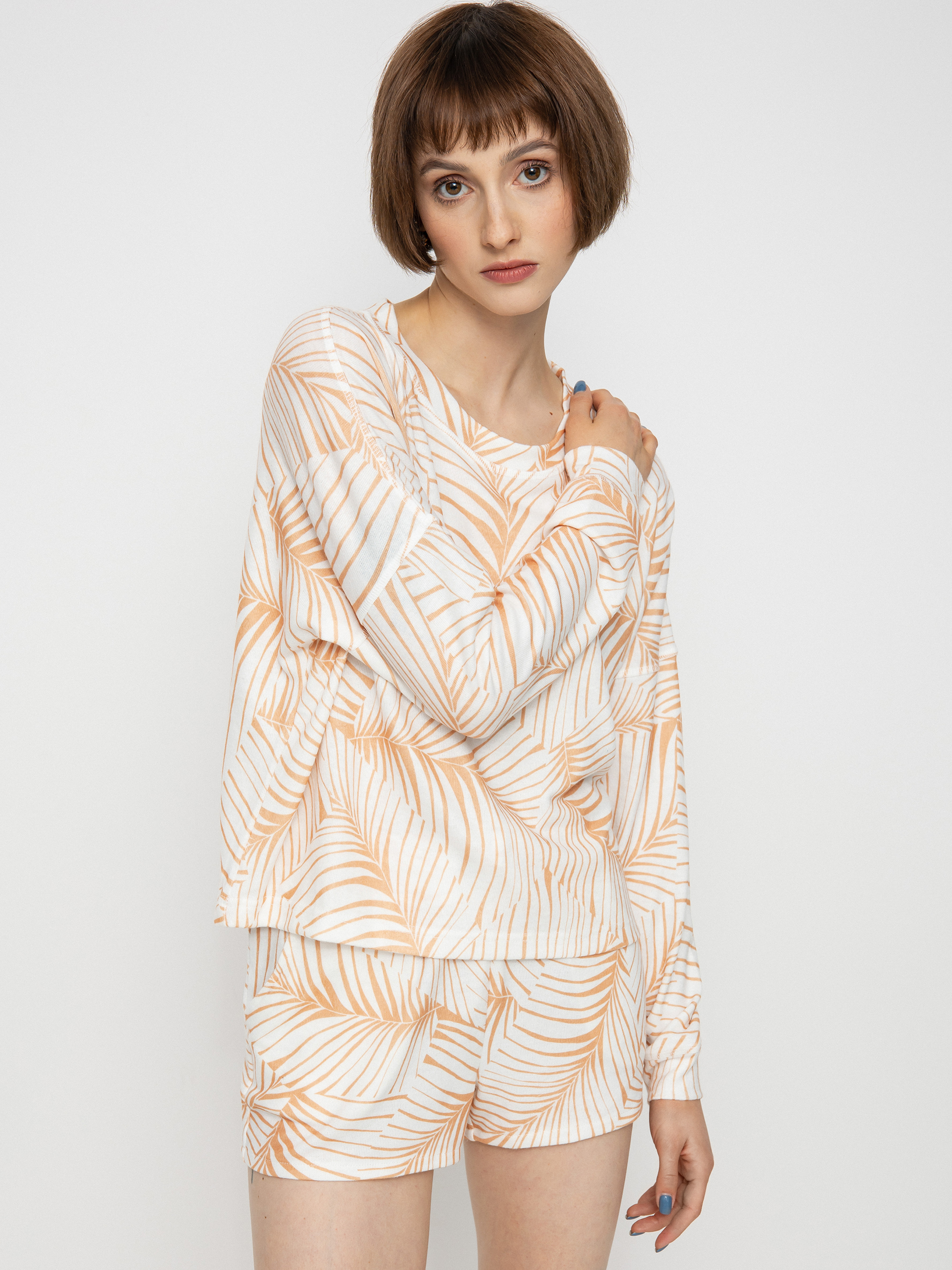 Roxy Current Mood Pulóver Wmn (toast palm tree dreams)