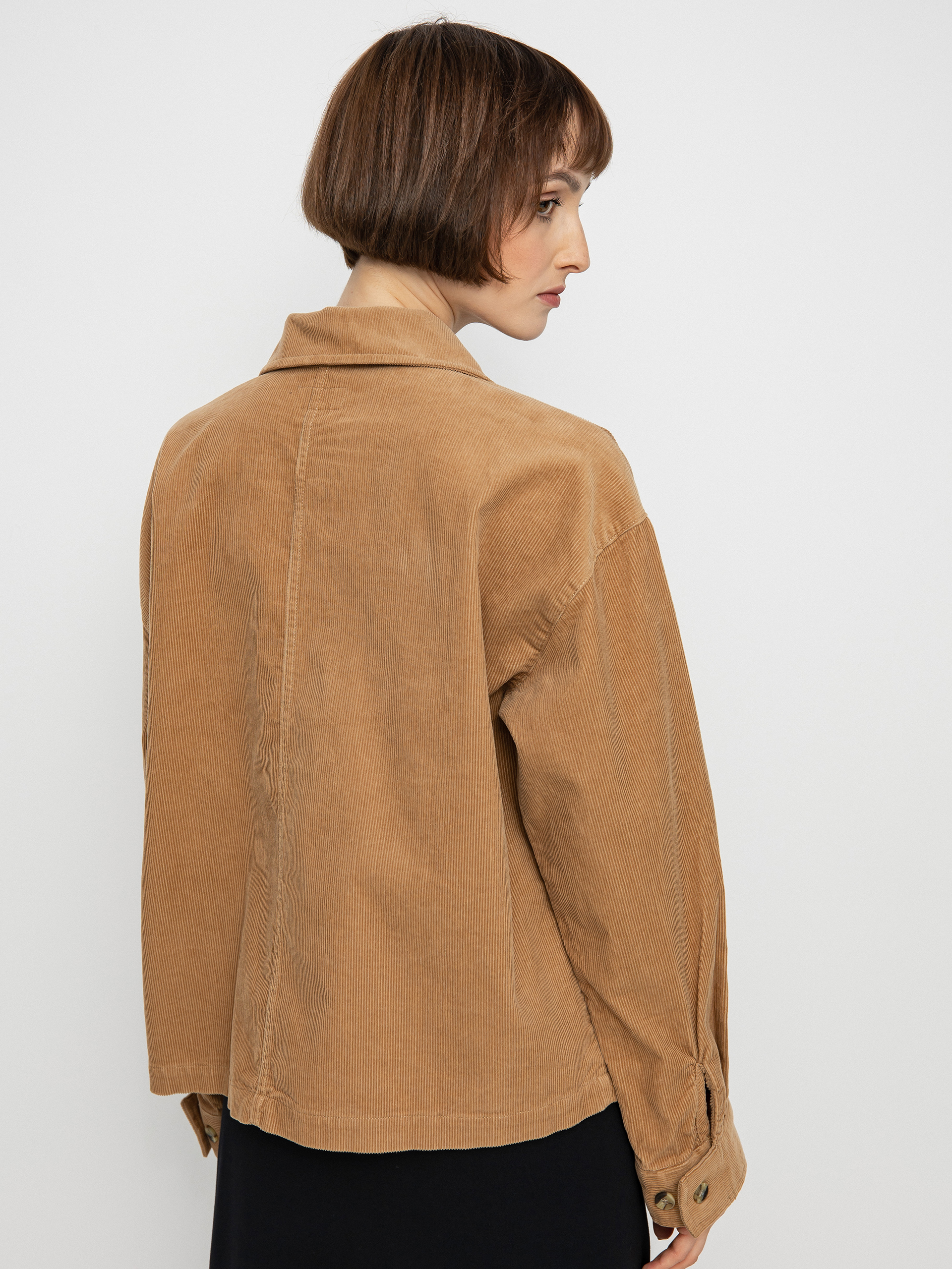 Brixton Bowery Corduroy Flannel Ls Ing Wmn (mojave)