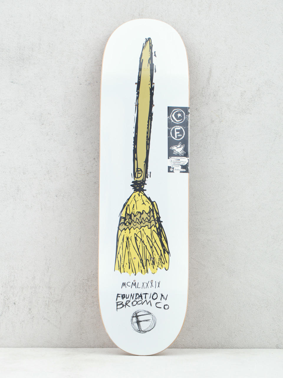 Foundation Broom Co Gördeszka lap (white)