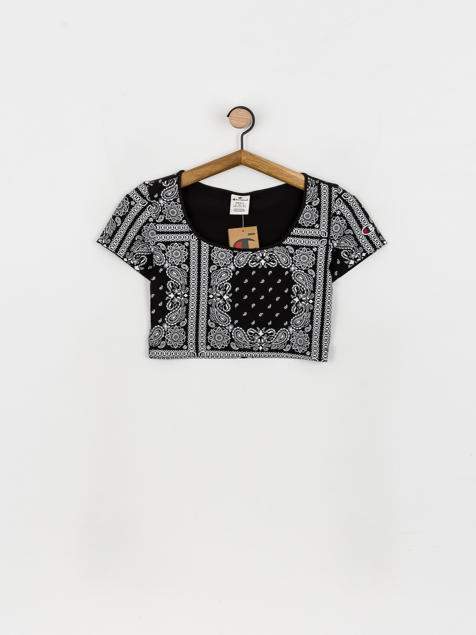 Champion Crewneck Croptop 115127 póló Wmn (nbk/allover)