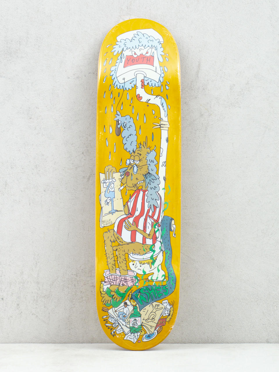 Youth Skateboards X Ashes Old Dog Gördeszka lap (yellow)