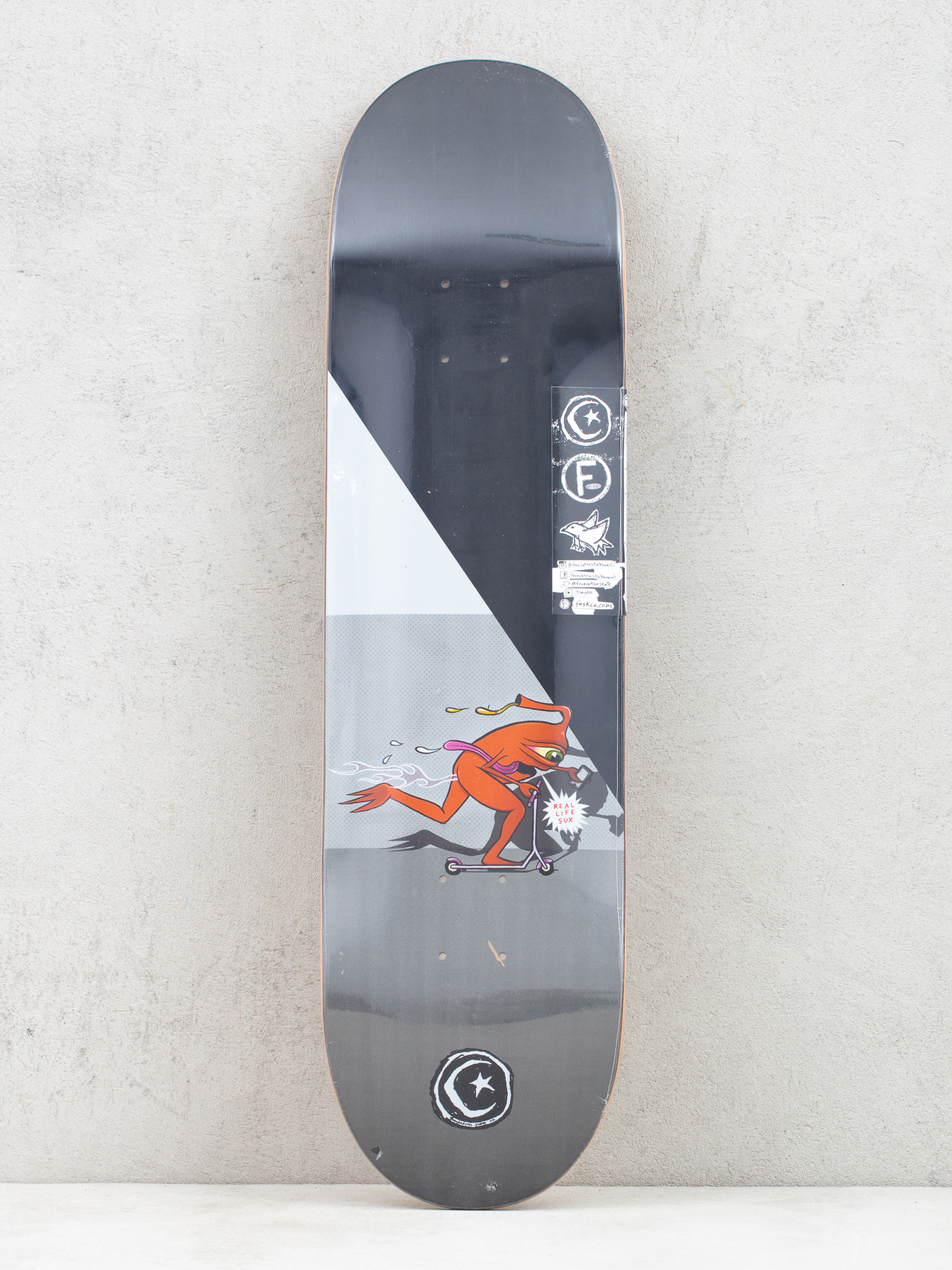 Foundation Templeton Push Gördeszka lap (black/grey)