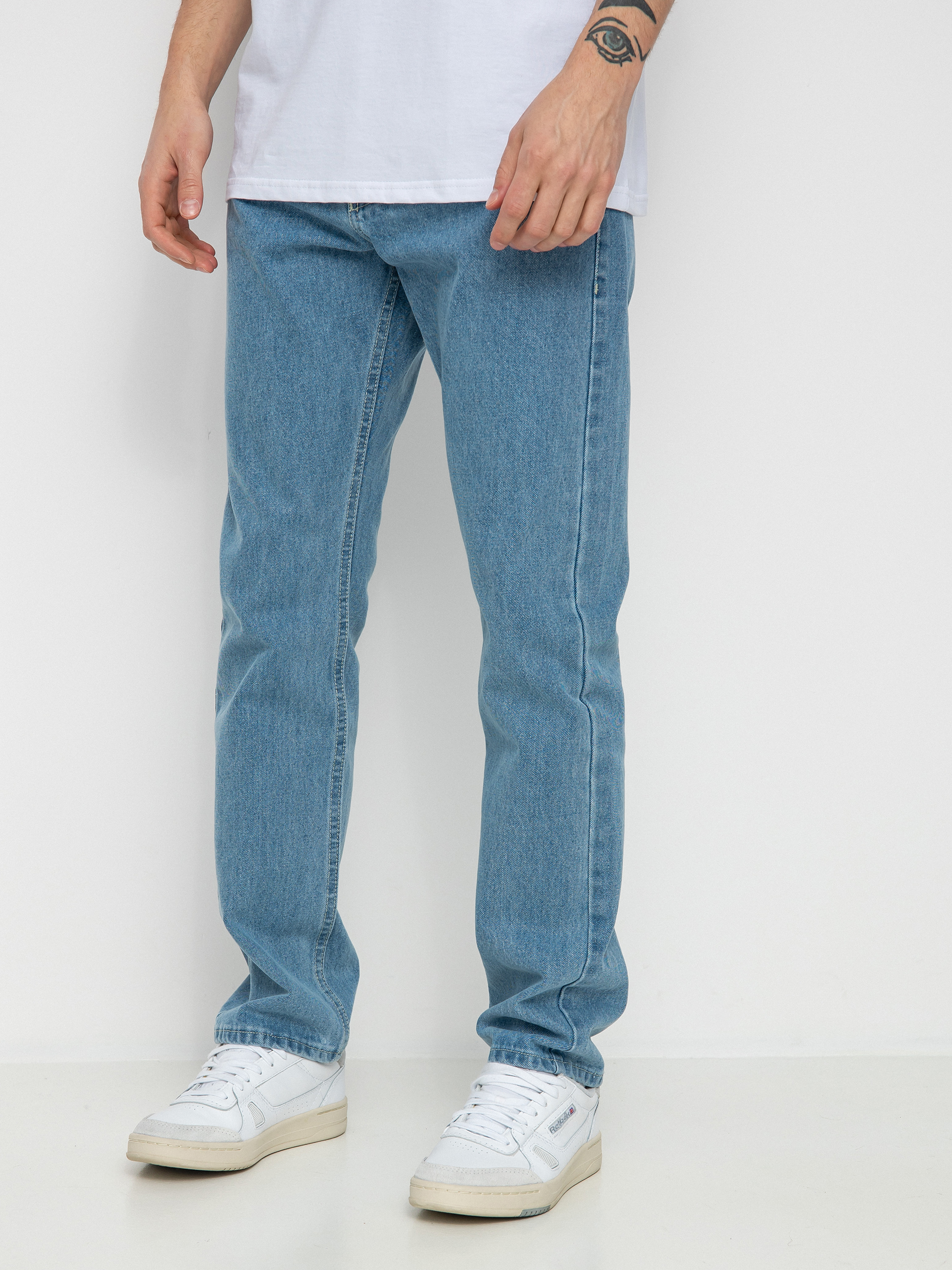 MassDnm Base Jeans Regular Fit Kisnadrág (light blue)