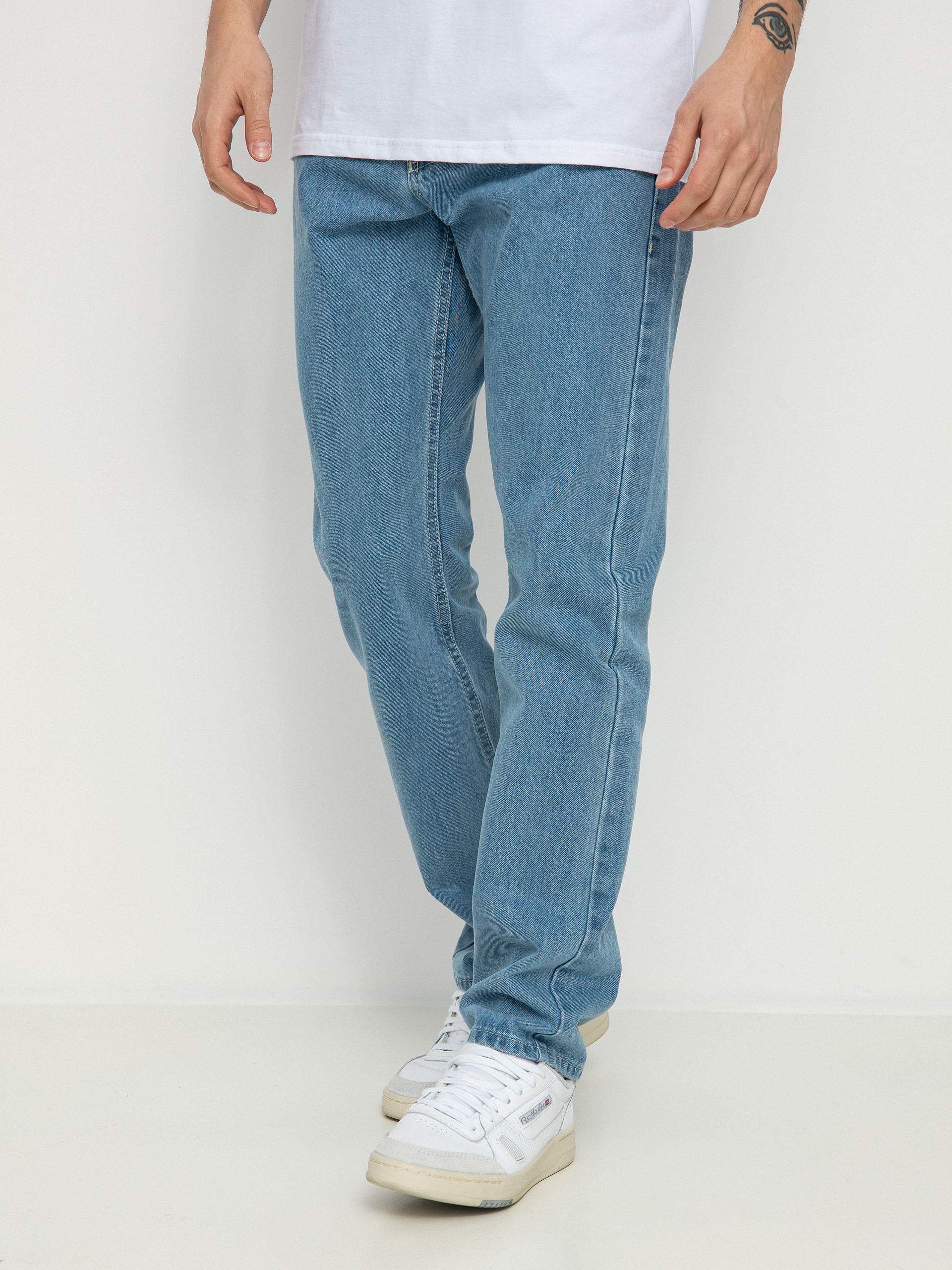 MassDnm Base Jeans Regular Fit Kisnadrág (light blue)