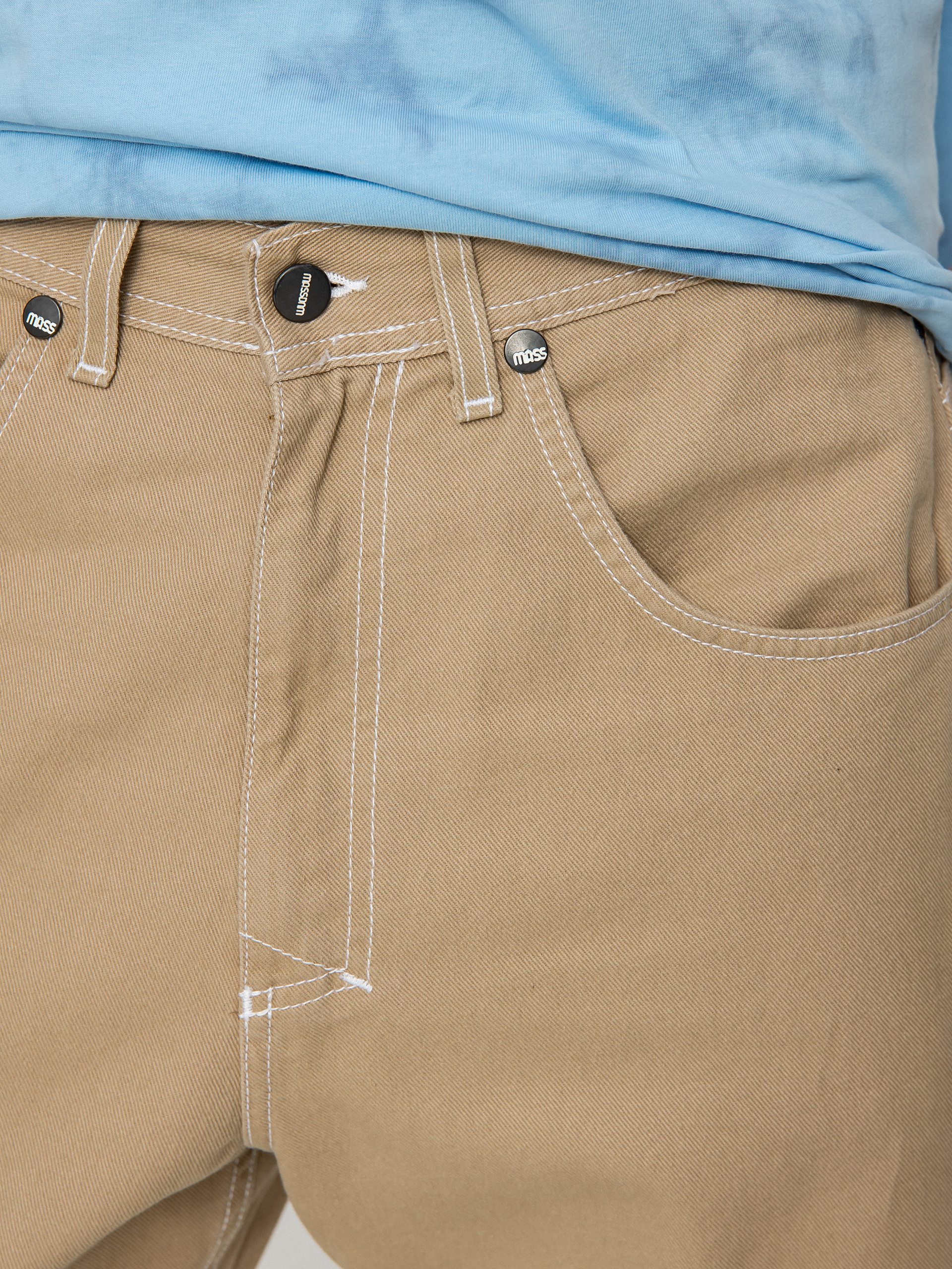 MassDnm Craft Baggy Fit Kisnadrág (beige)