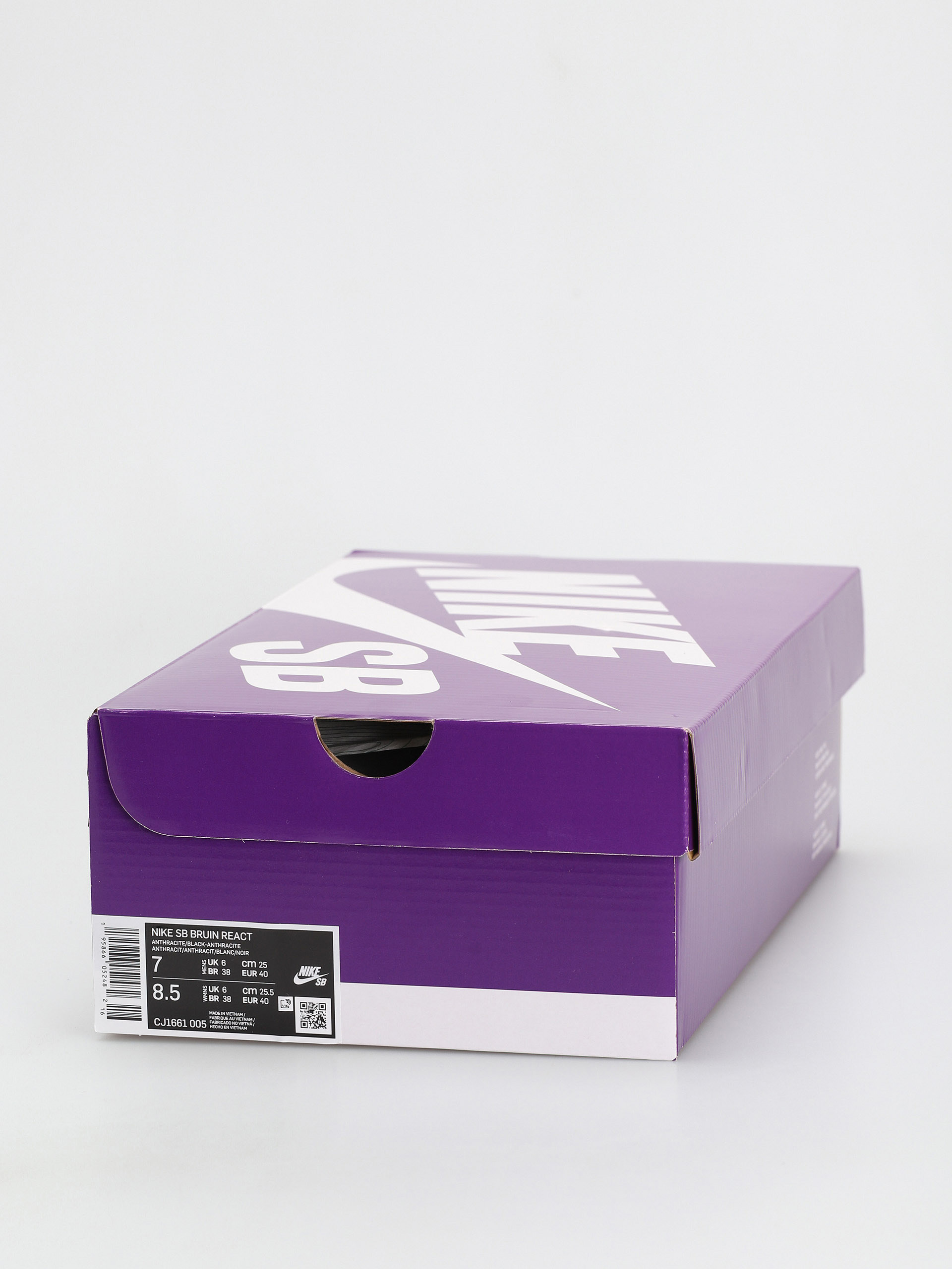 Nike SB Bruin React Cipők (anthracite/black anthracite white)