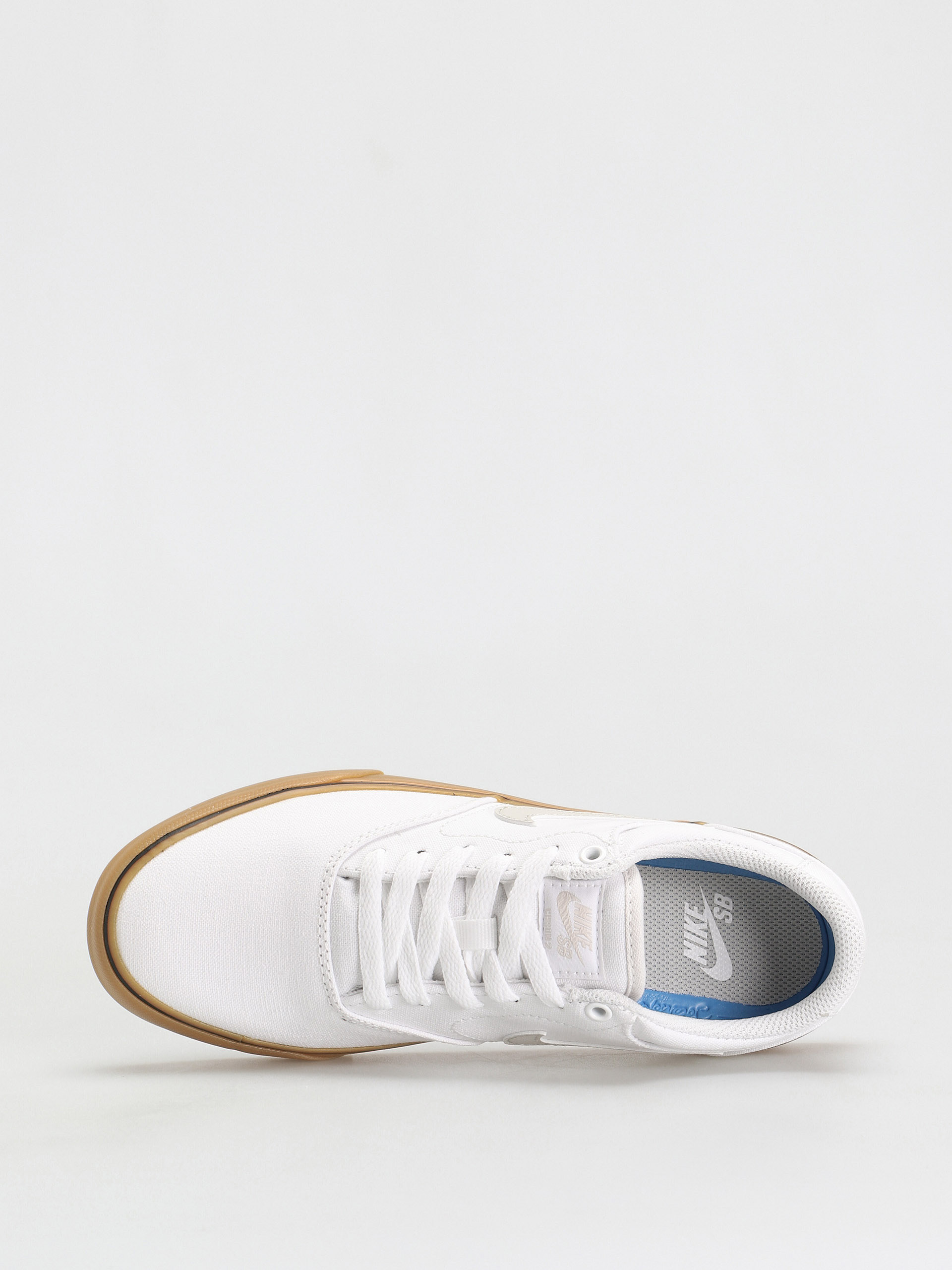 Nike SB Chron 2 Canvas Cipők (white/light bone white gum light brown)