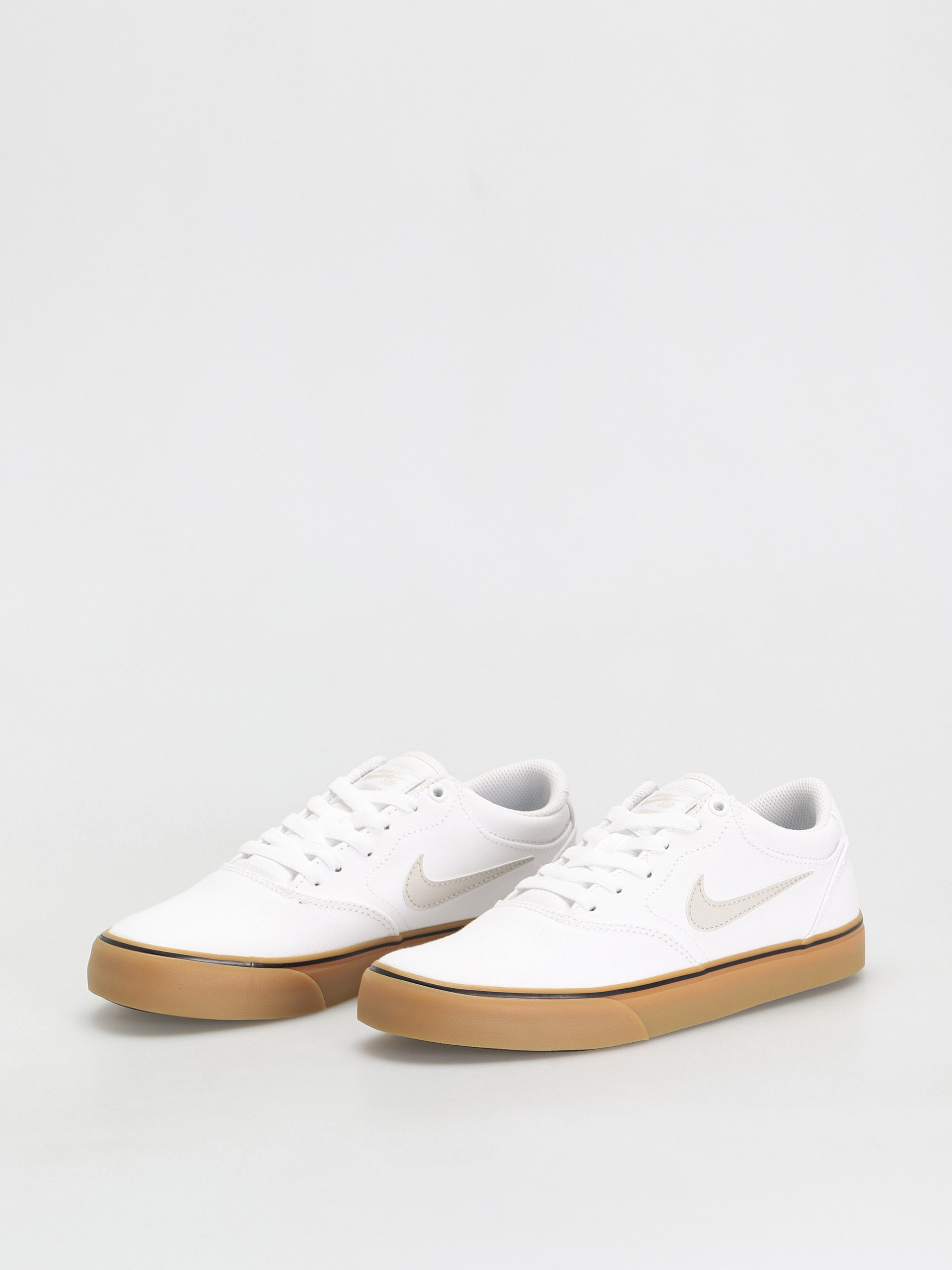 Nike SB Chron 2 Canvas Cipők (white/light bone white gum light brown)