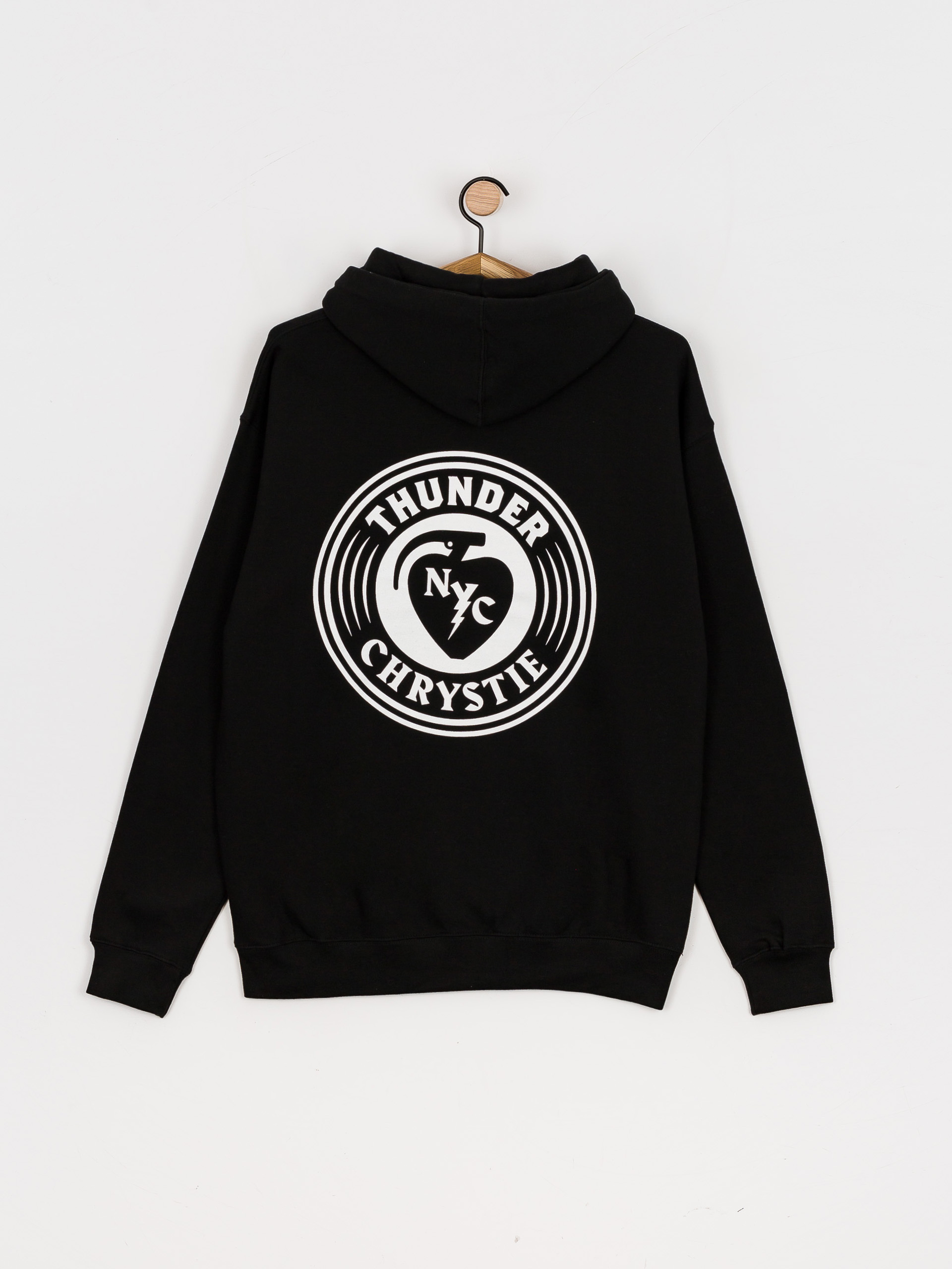 Thunder X Chrystie Circle Logo Kapucnis pulóver (black)
