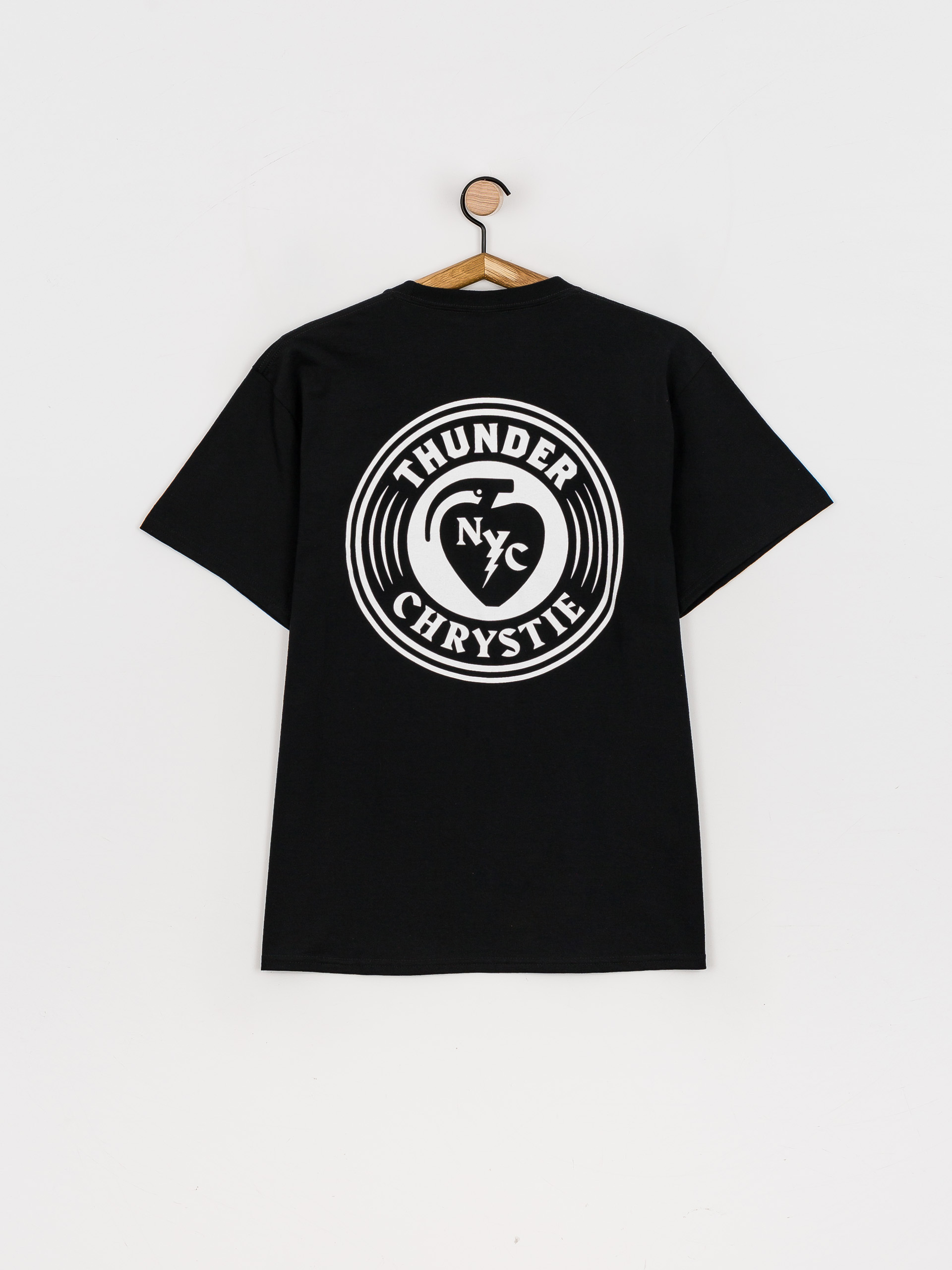 Thunder X Chrystie Circle Logo póló (black)