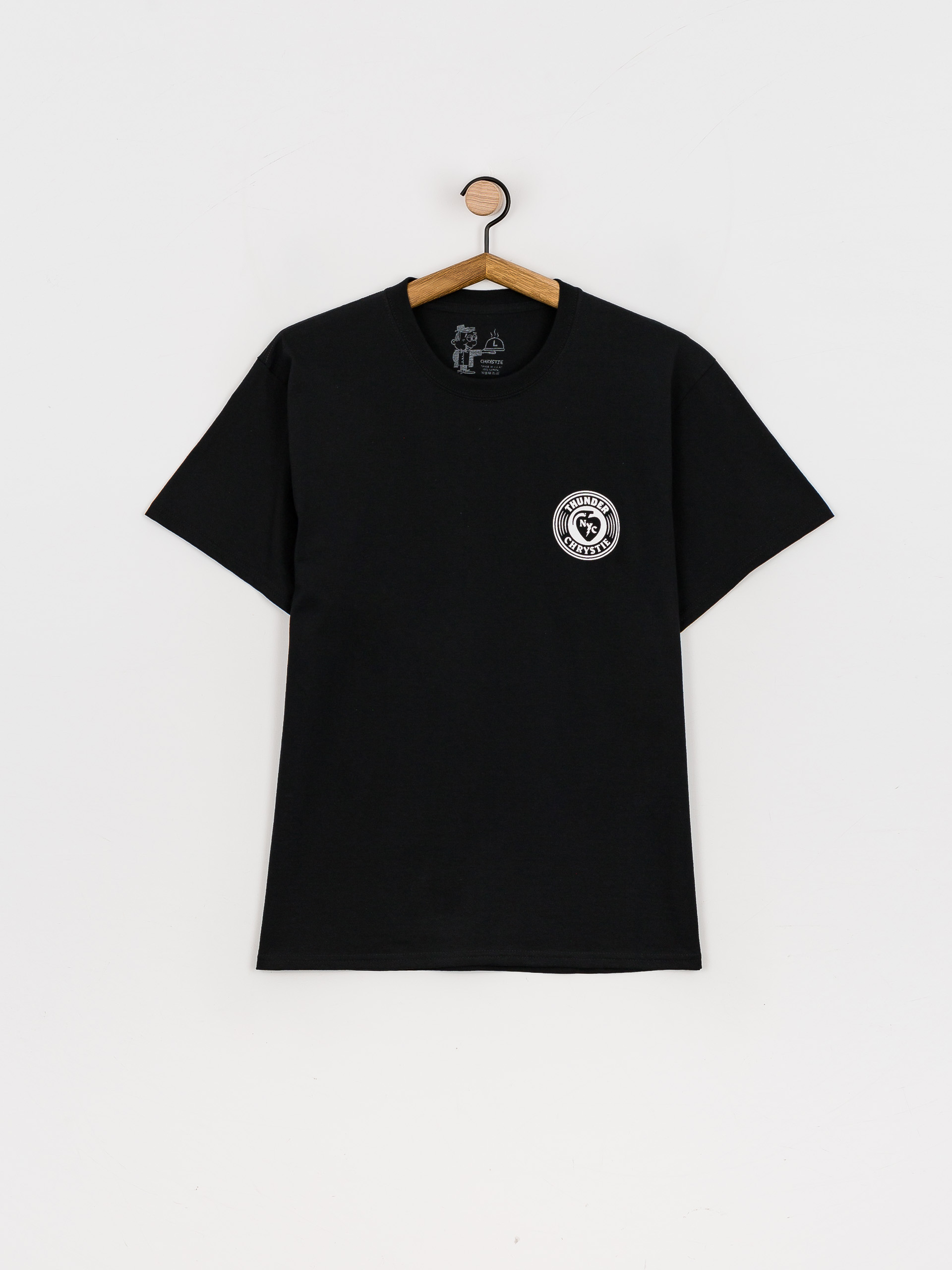 Thunder X Chrystie Circle Logo póló (black)