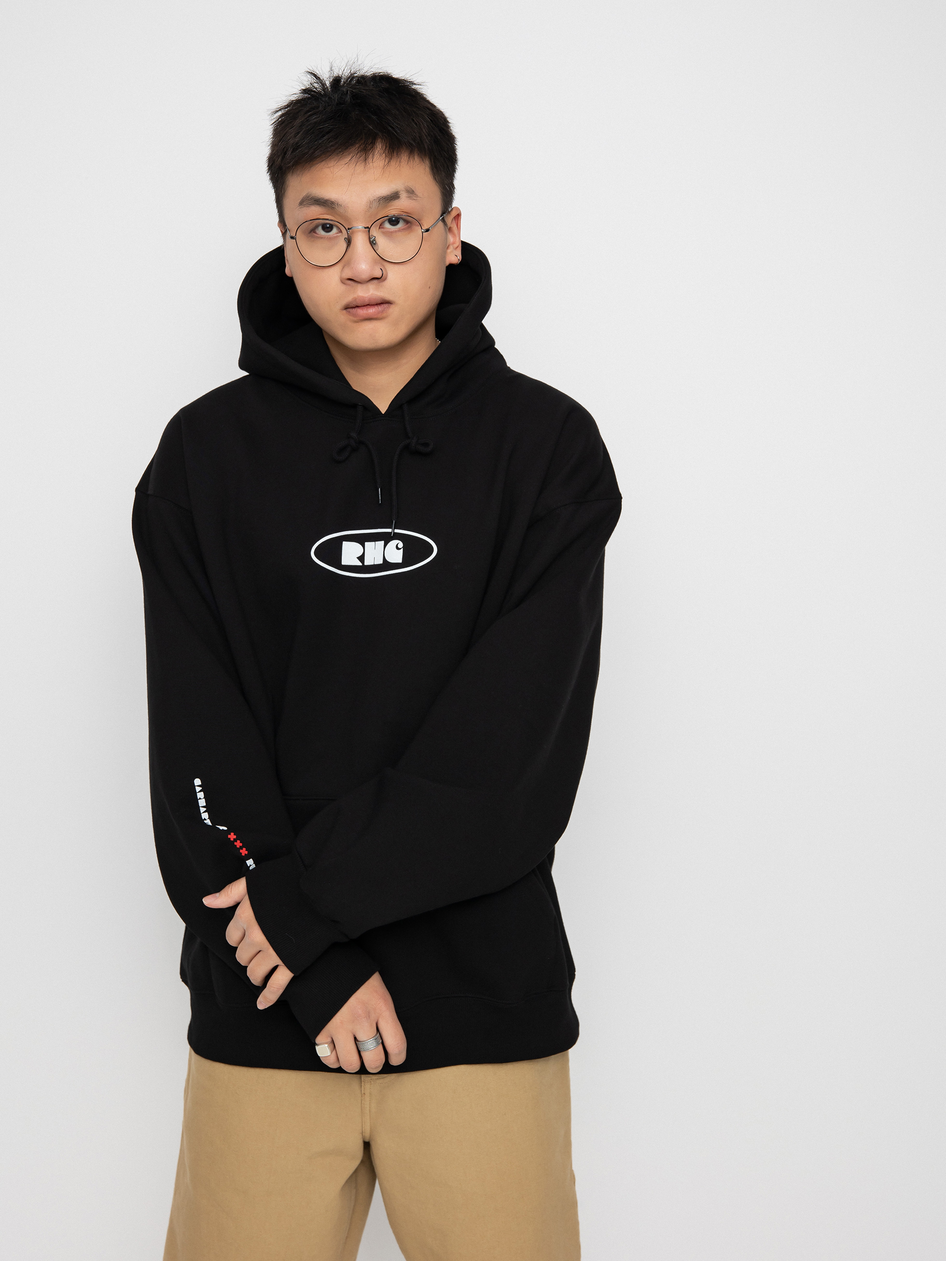 Carhartt WIP X Relevant Parties Vol 2 Rush Hour HD Kapucnis pulóver (black/white)