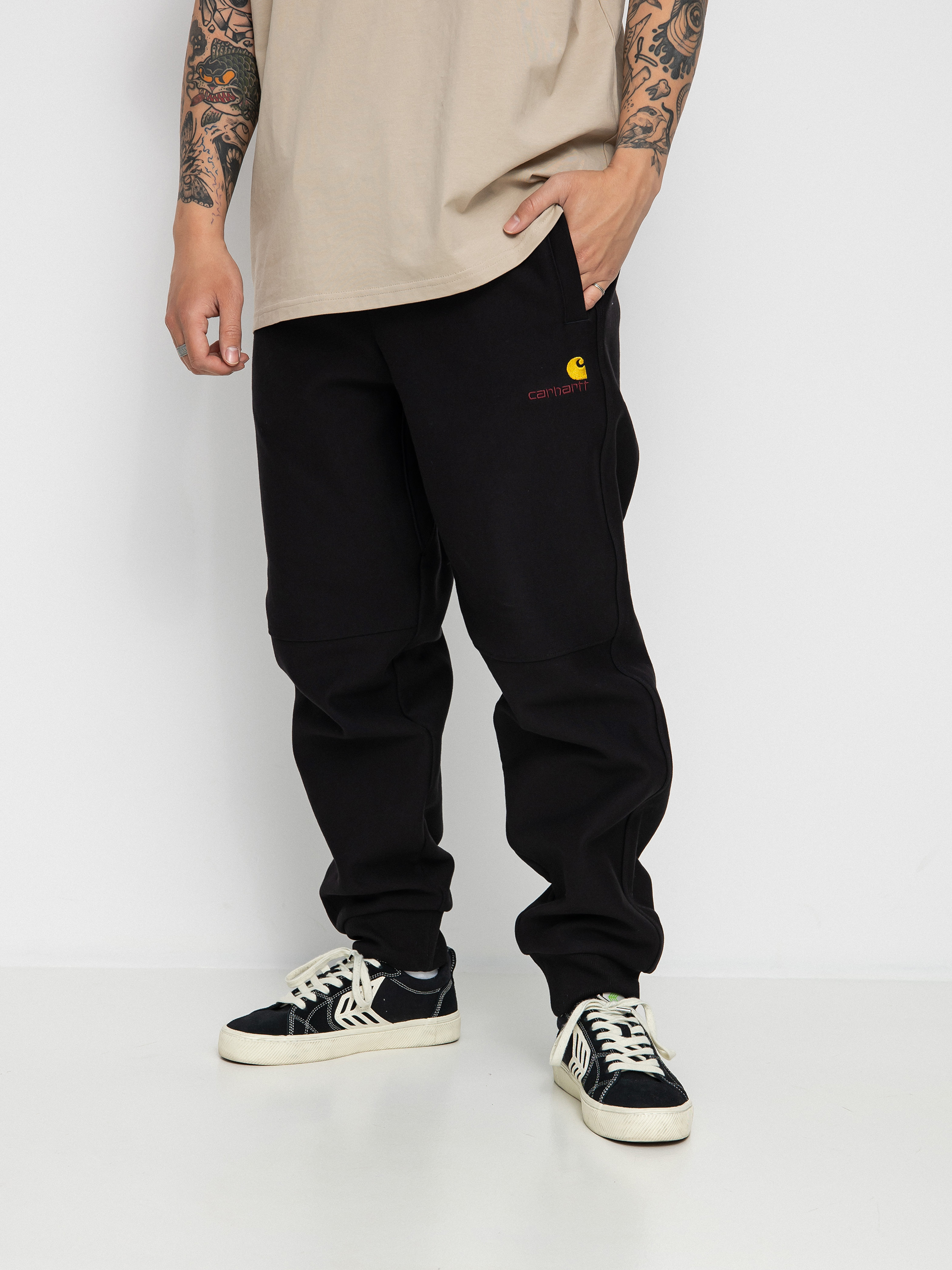 Carhartt WIP American Script Jogging Kisnadru00e1g (black)