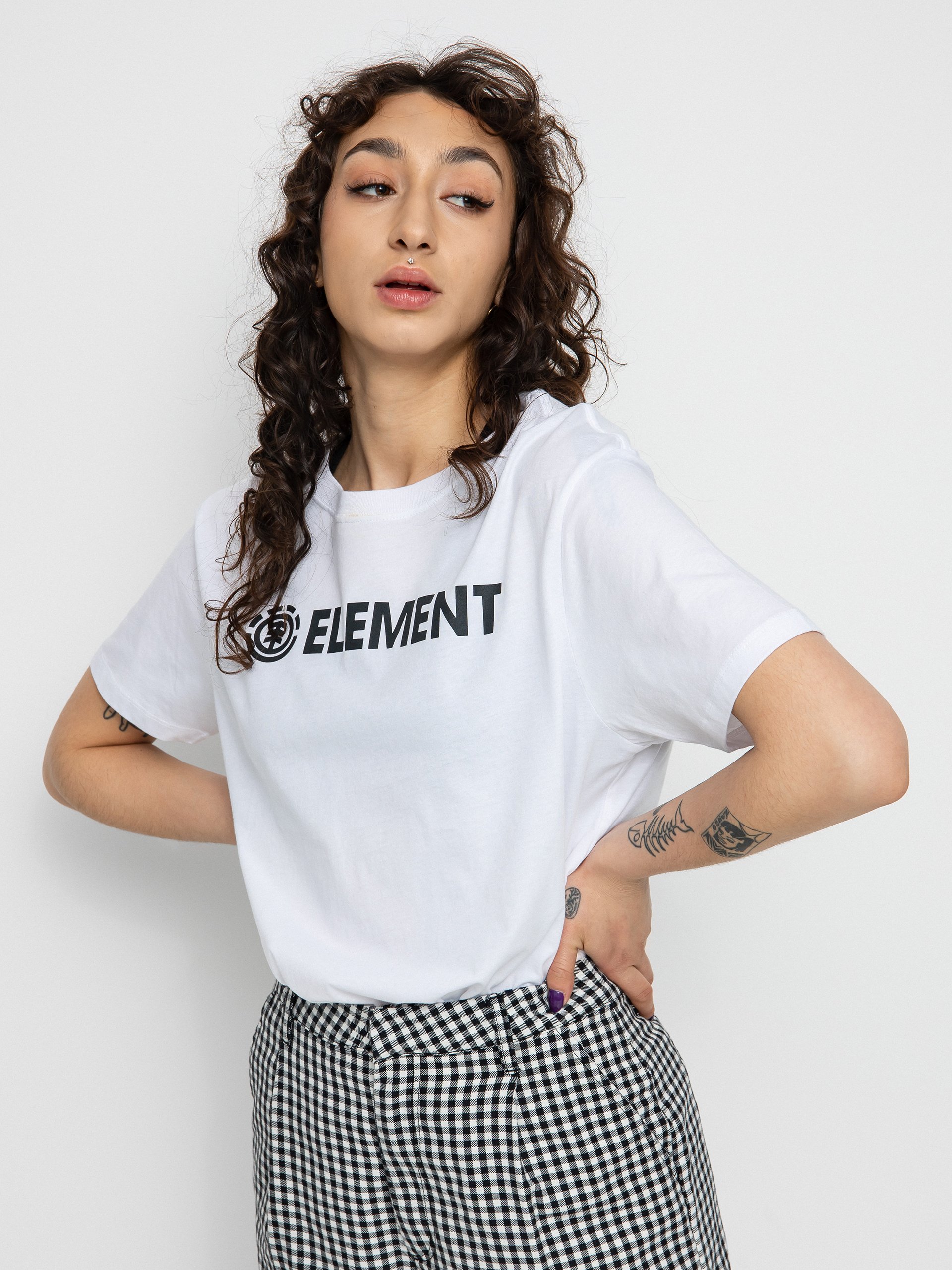 Element Logo Póló Wmn (optic white)