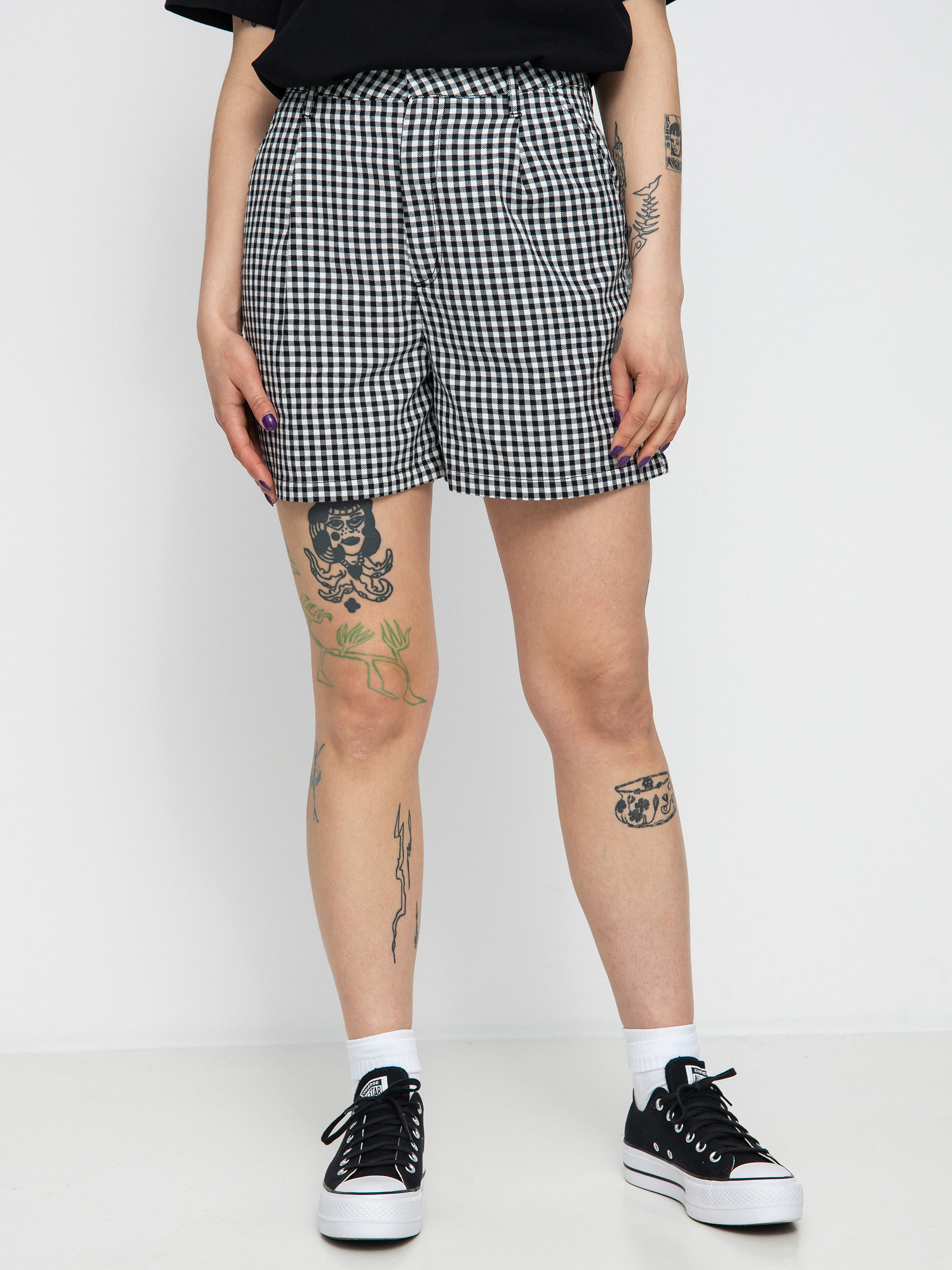 Brixton Victory Trouser Rövidnadrág Wmn (black gingham)