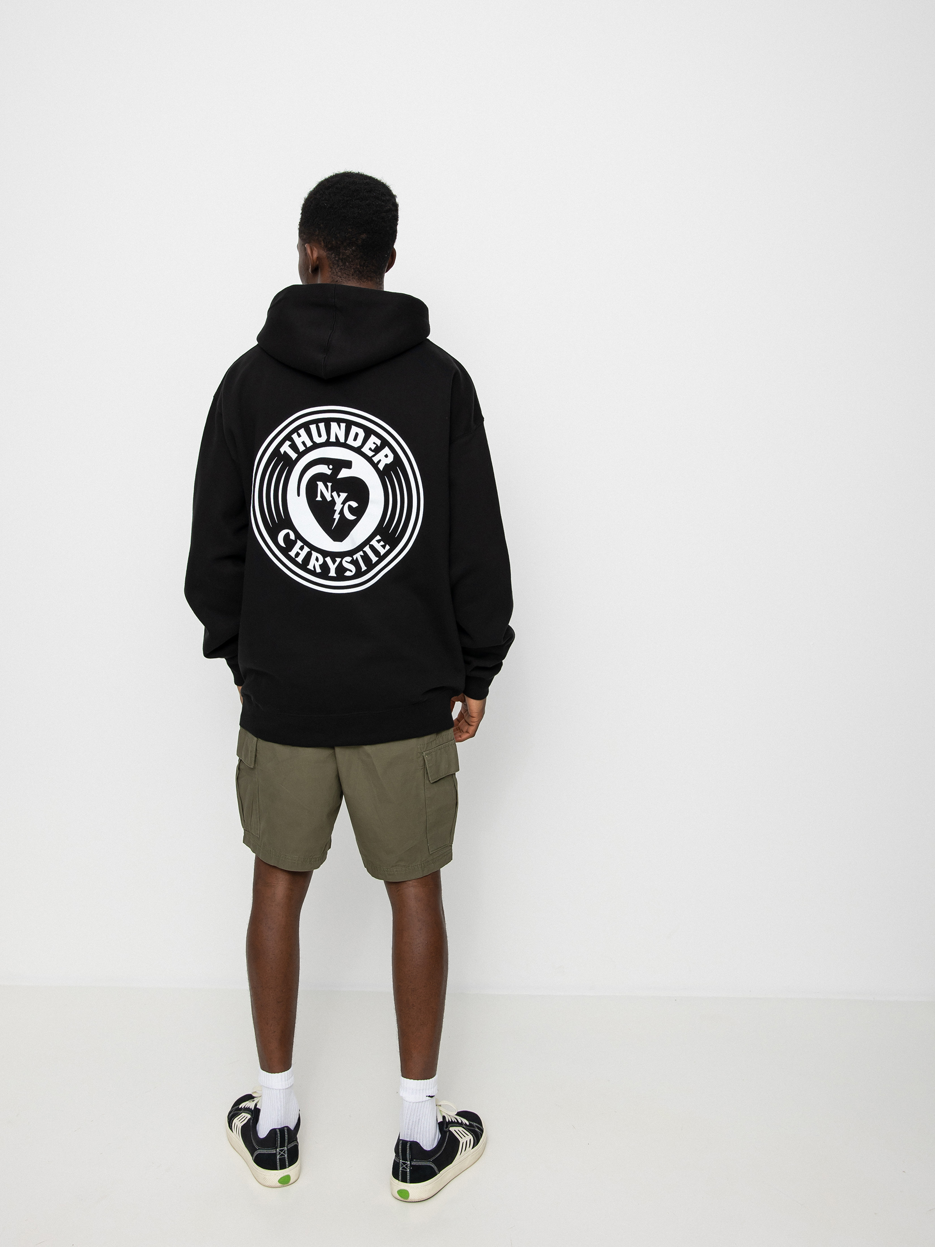 Thunder X Chrystie Circle Logo Kapucnis pulóver (black)