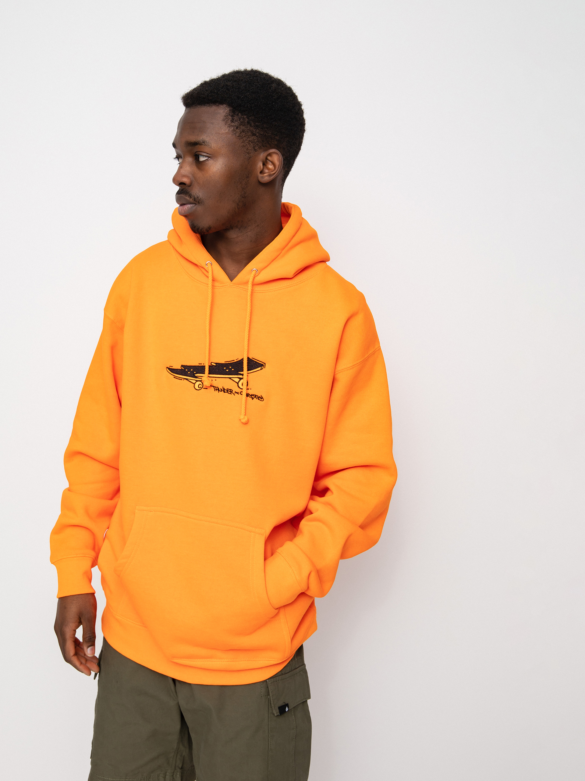 Thunder X Chrystie Lightening Bolt Board Kapucnis pulóver (bright orange)