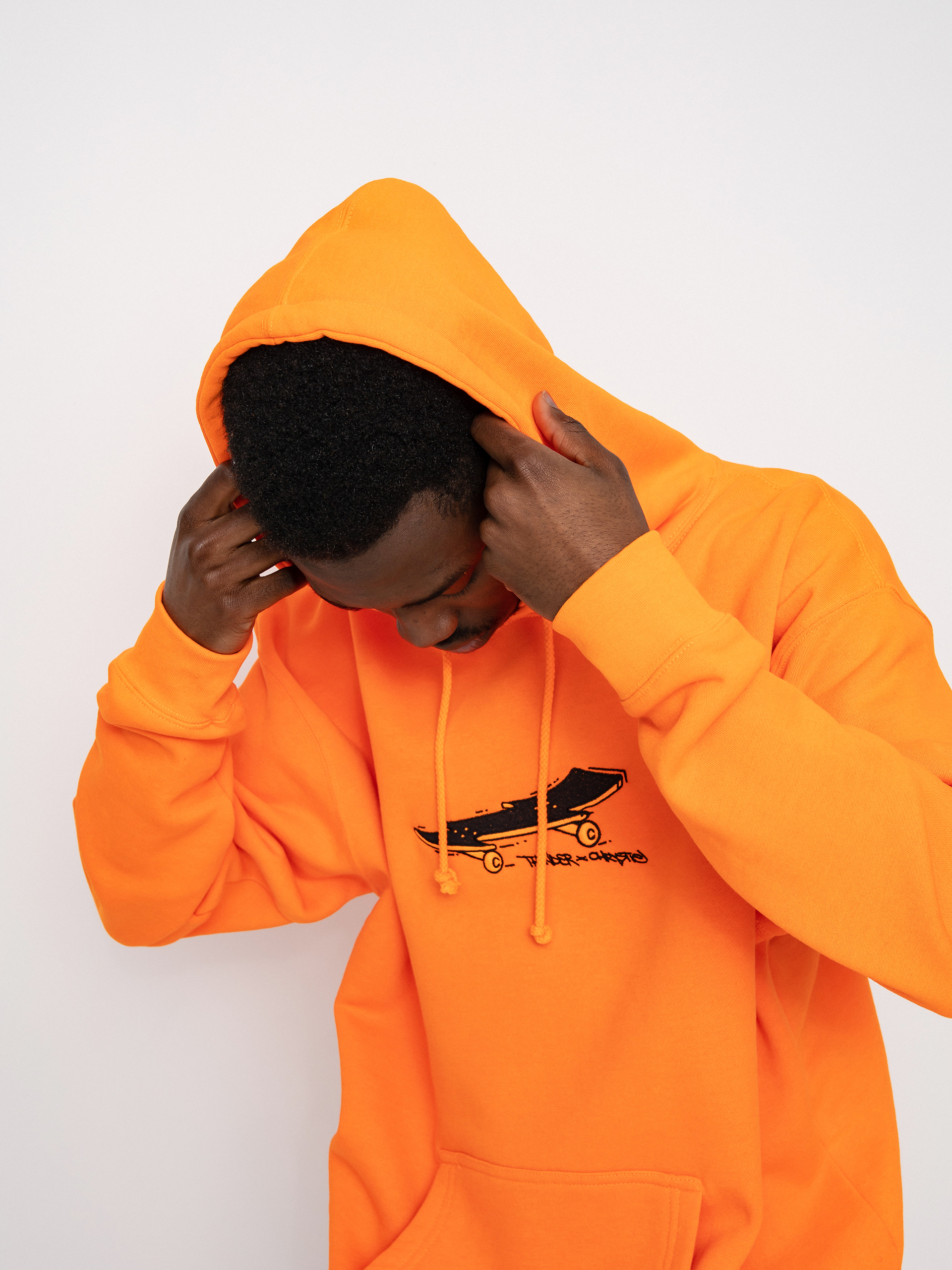 Thunder X Chrystie Lightening Bolt Board Kapucnis pulóver (bright orange)