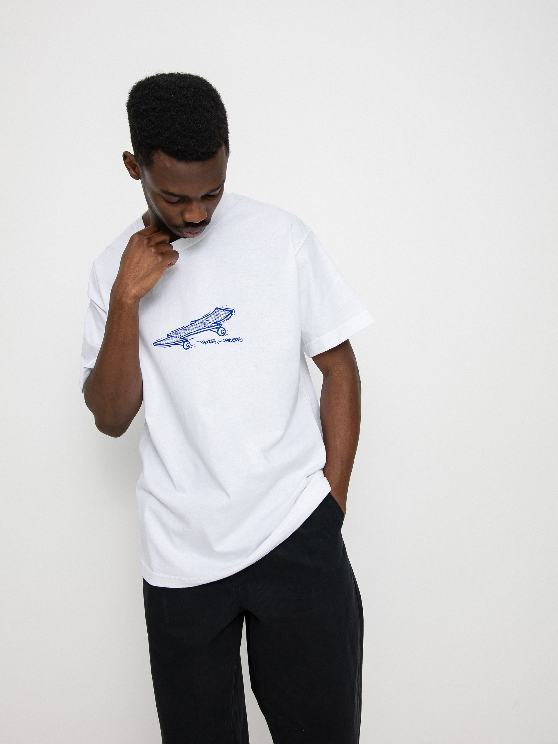 Thunder X Chrystie Lightening Bolt Board póló (white)