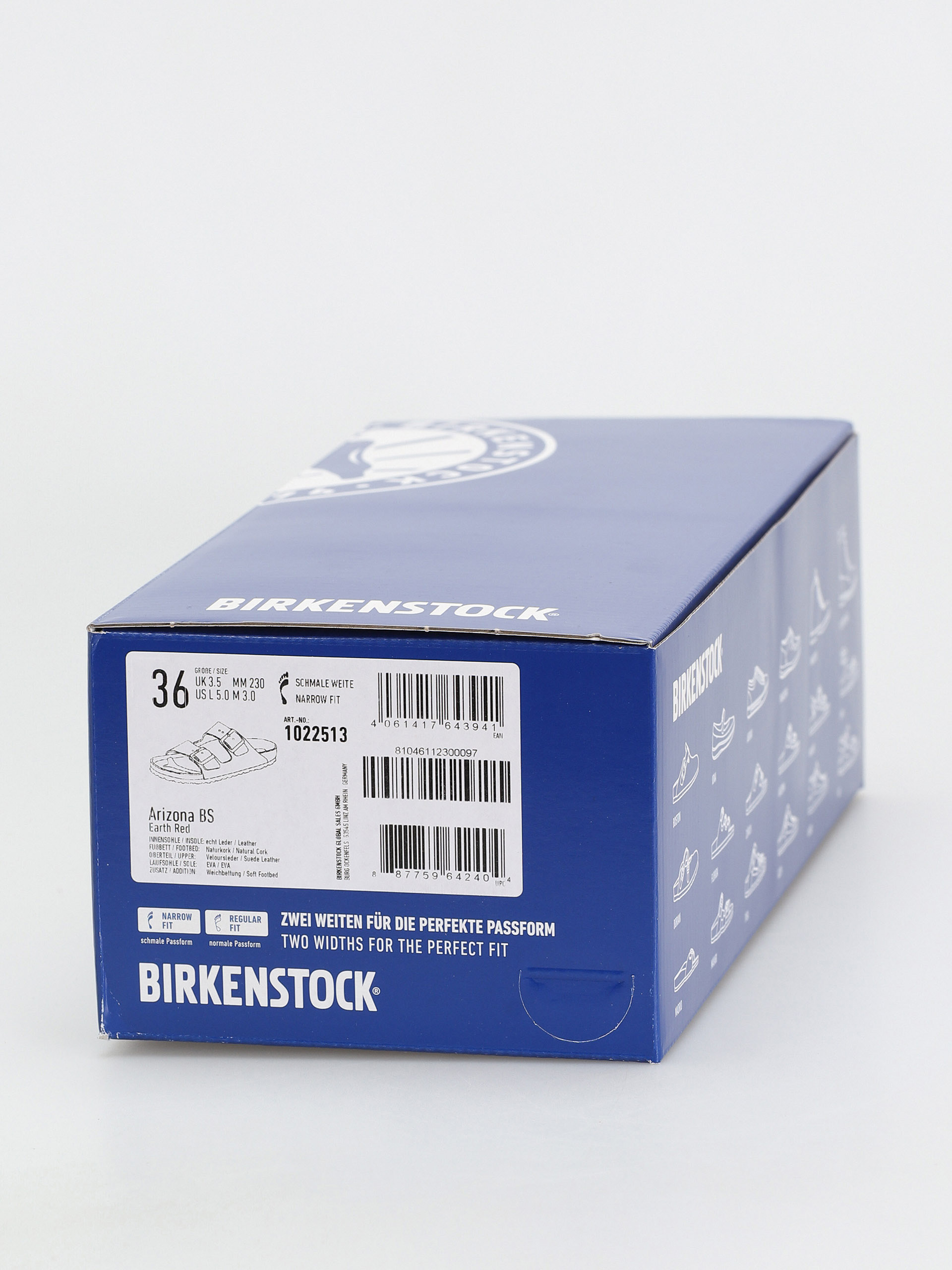 Birkenstock Arizona Sfb Narrow Flip-flop papucsok Wmn (earth red suede leather)