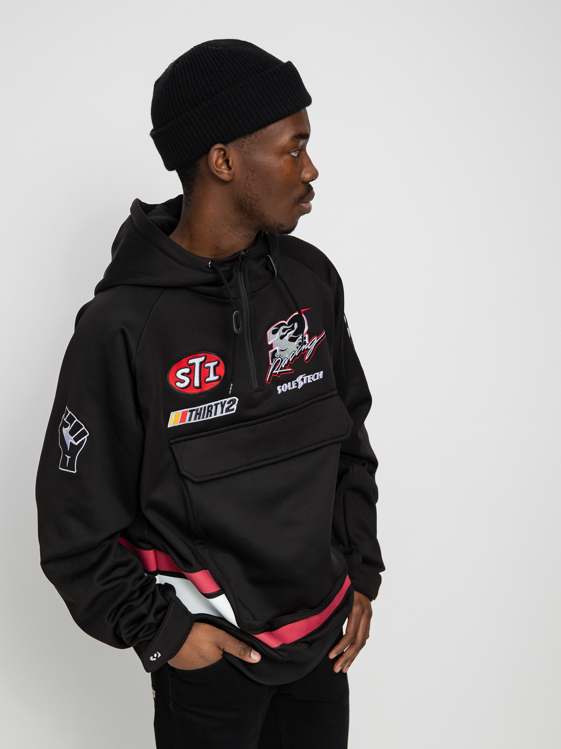 ThirtyTwo Zeb Signature Tech HD Kapucnis pulóver (black/red)