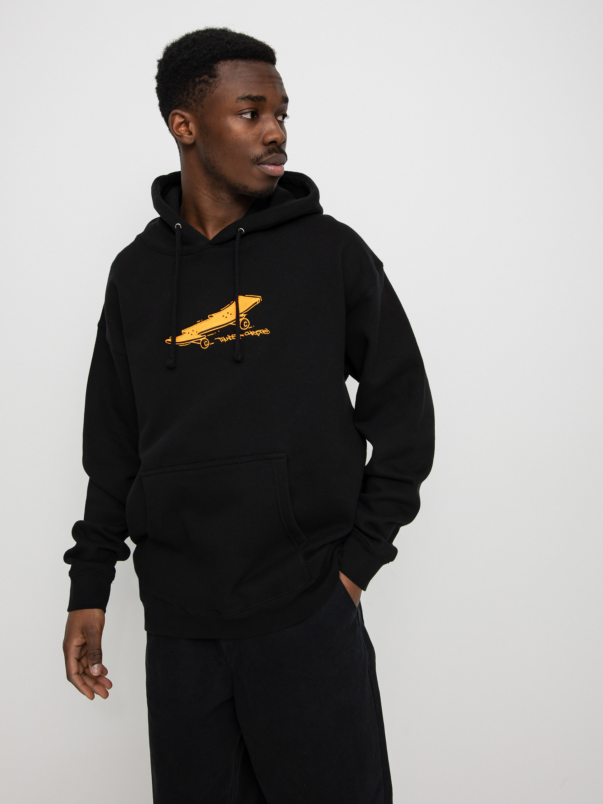 Thunder X Chrystie Lightening Bolt Board Kapucnis pulóver (black)