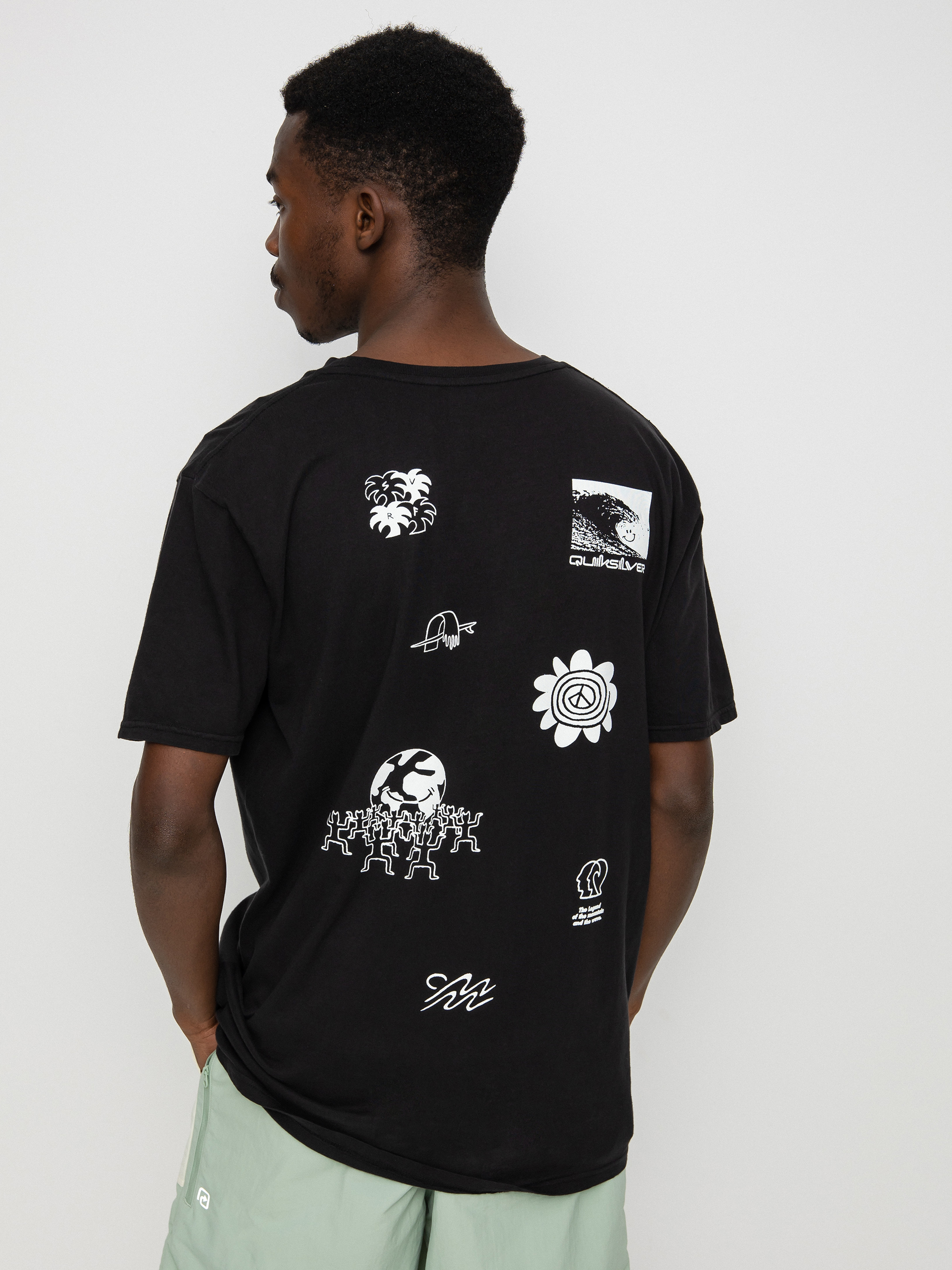 Quiksilver Surf Legends póló (black)